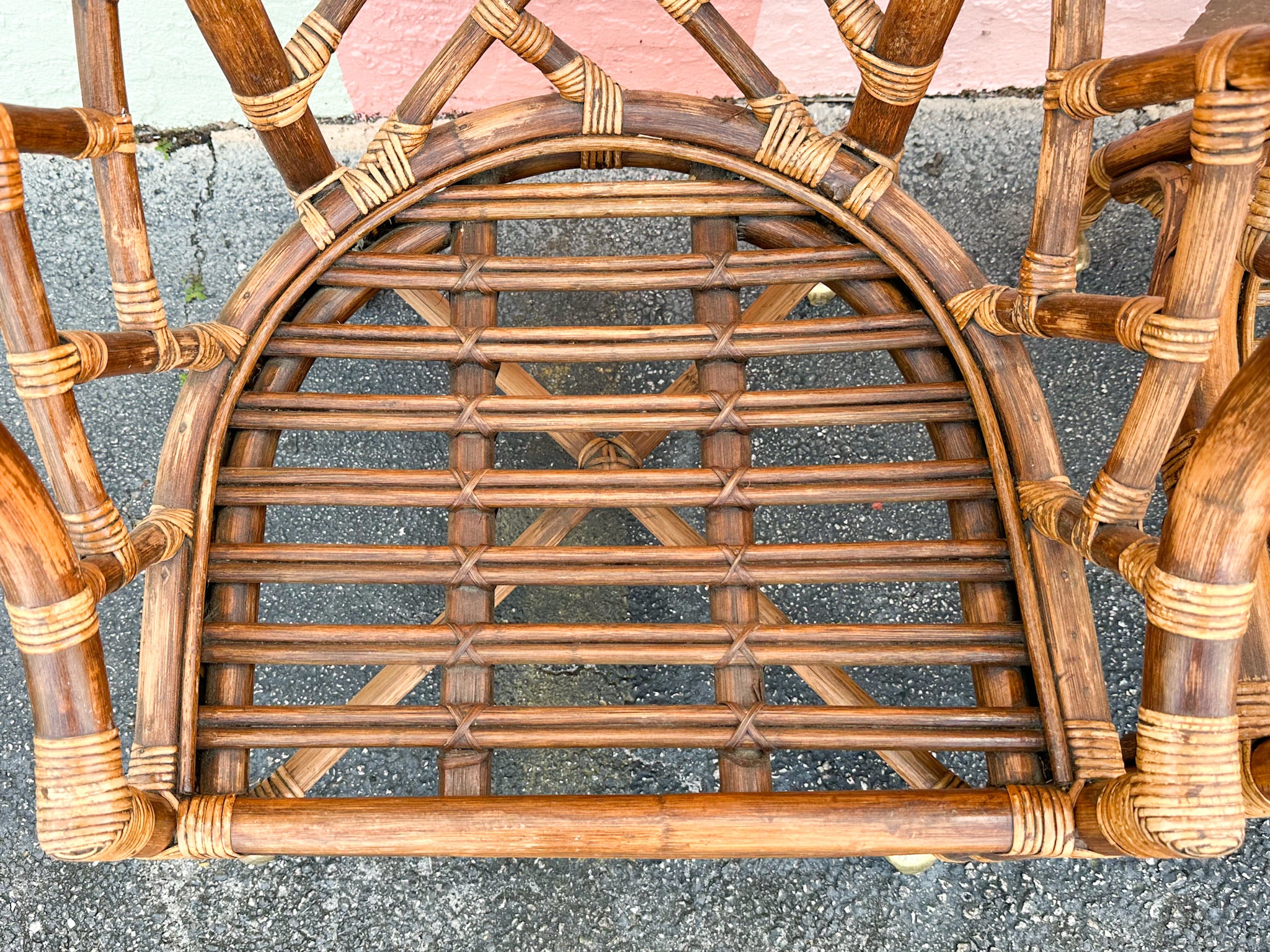 Chippendale Rattan Dining Table and Chairs - Image 13
