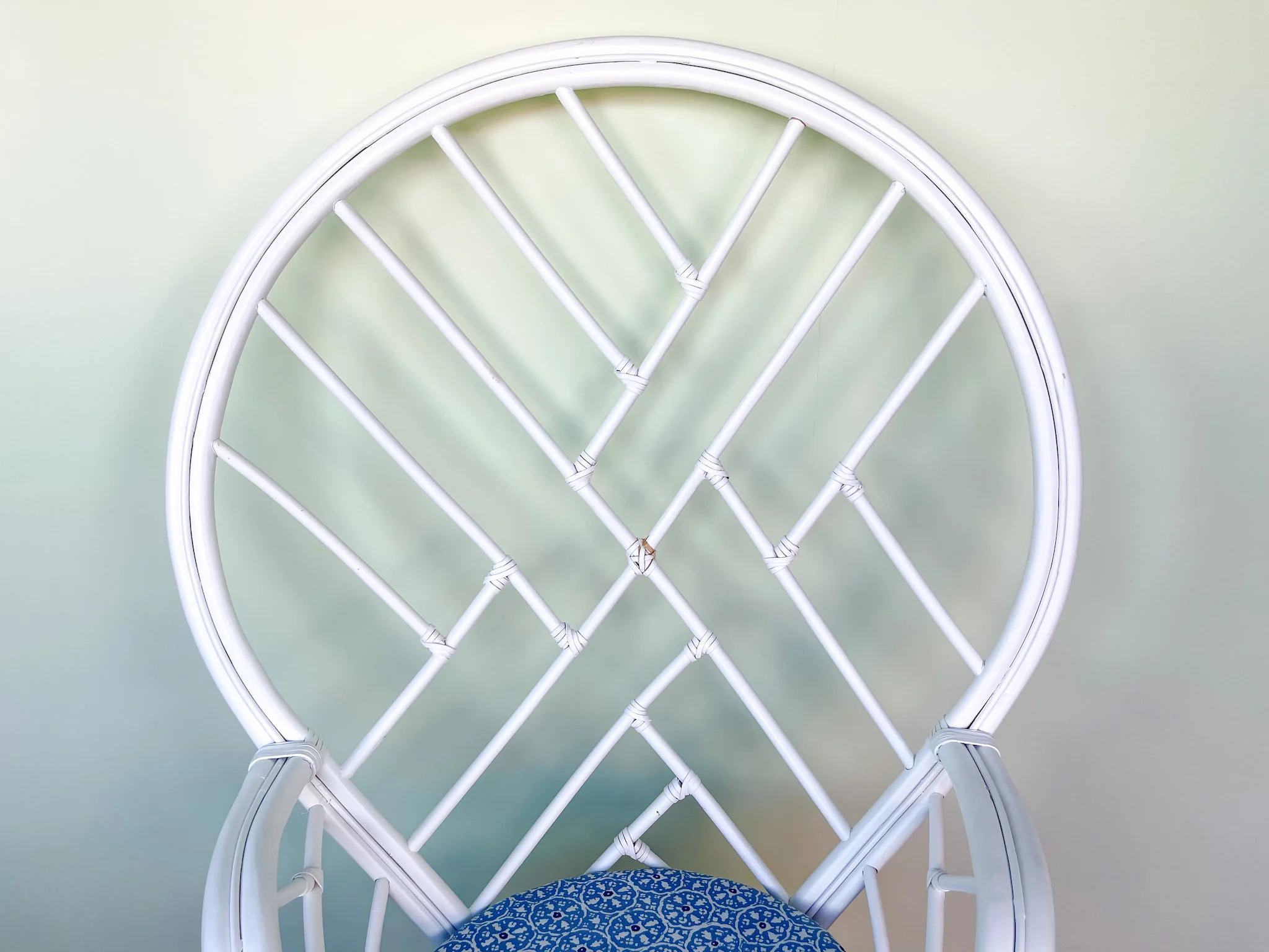 Chippendale Rattan High Back Chair - Image 4