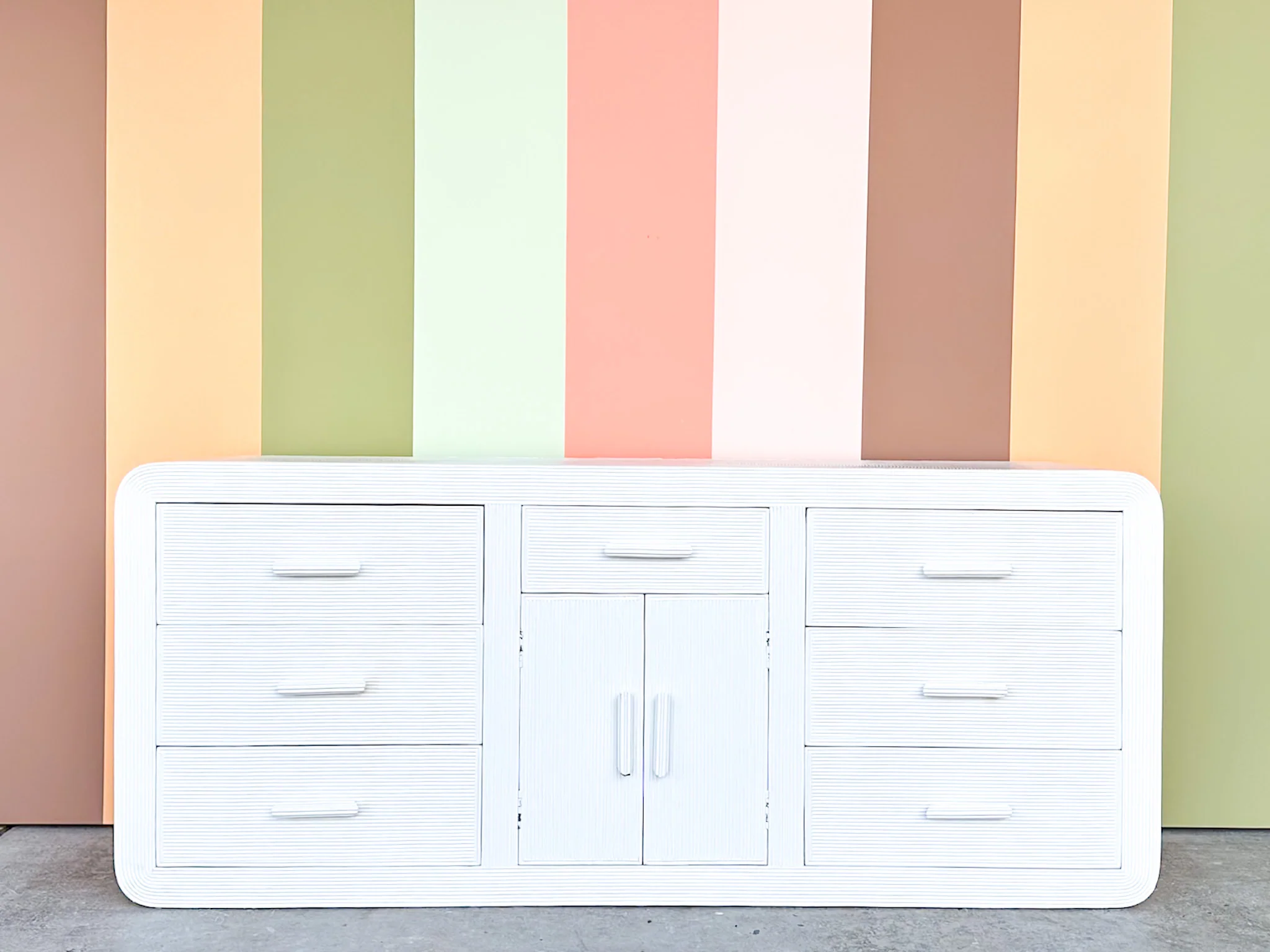 Coastal Chic Pencil Reed Dresser