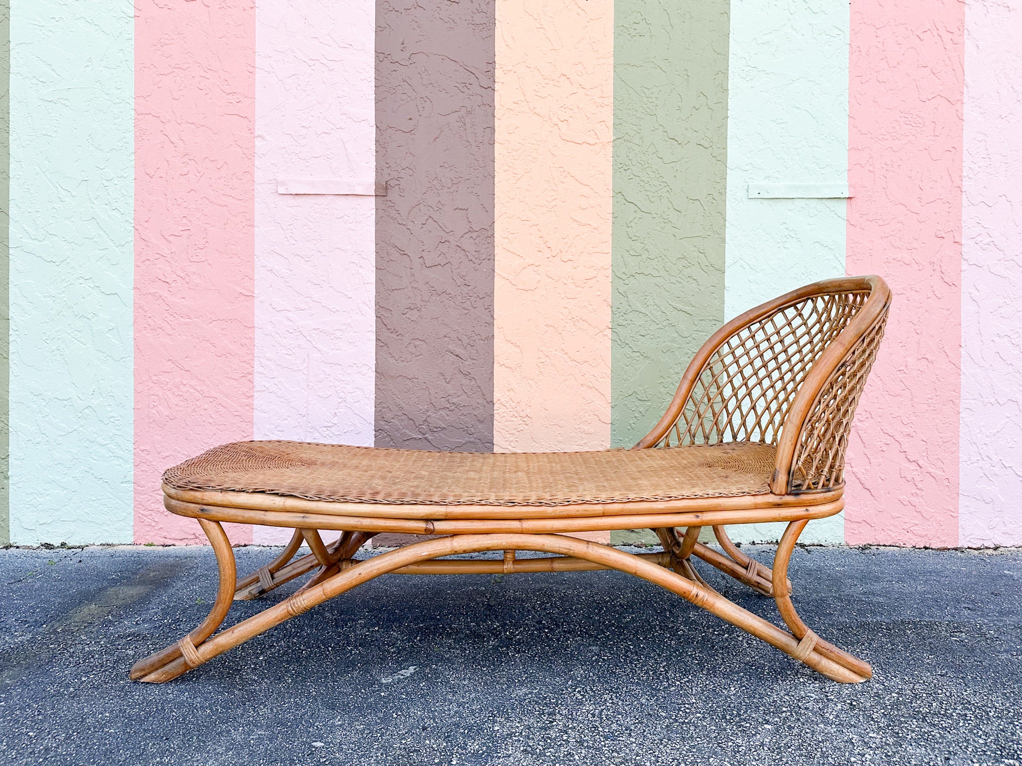 Coastal Chic Rattan Chaise - Image 3
