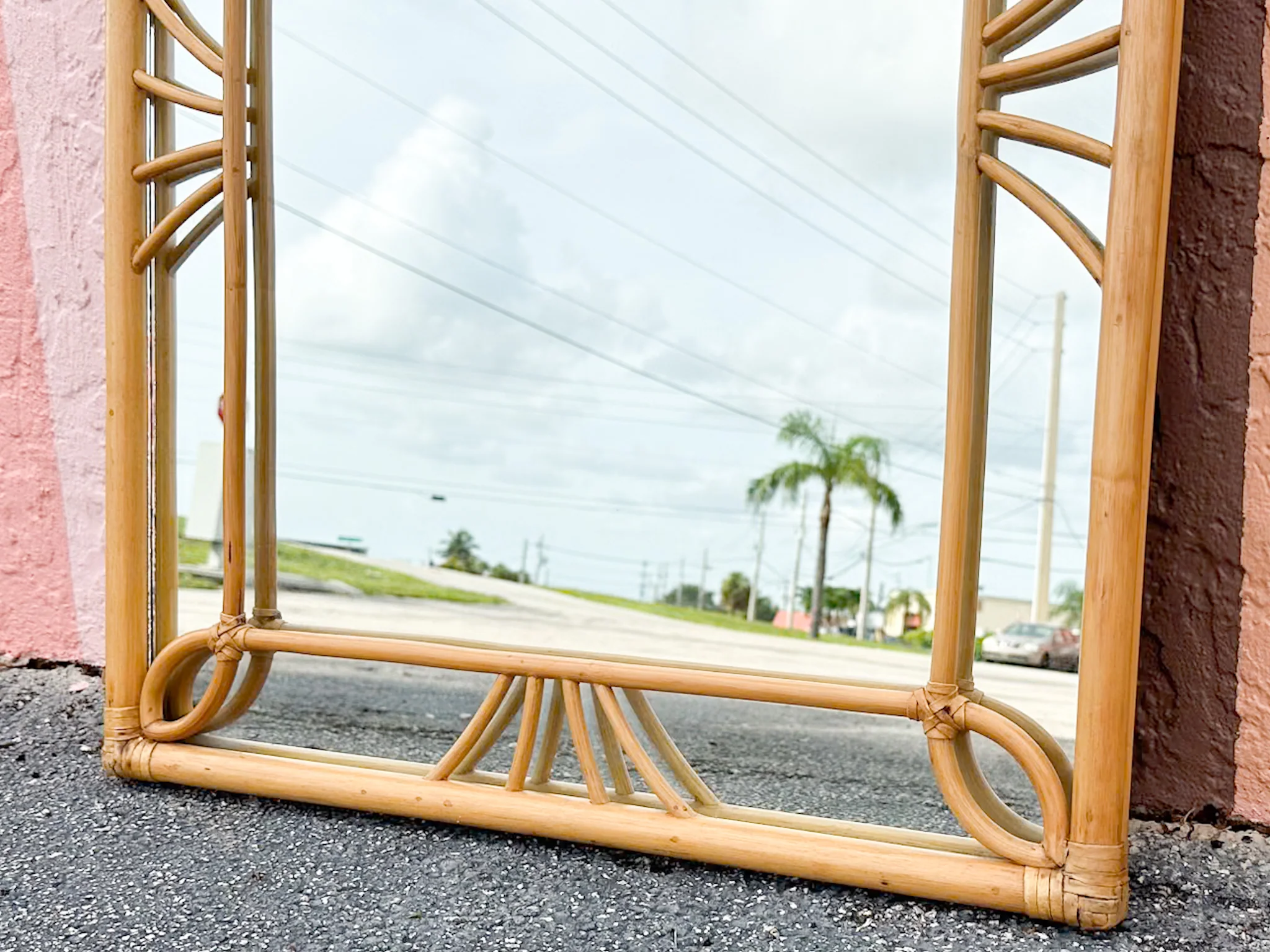 Coastal Chic Rattan Mirror - Image 3