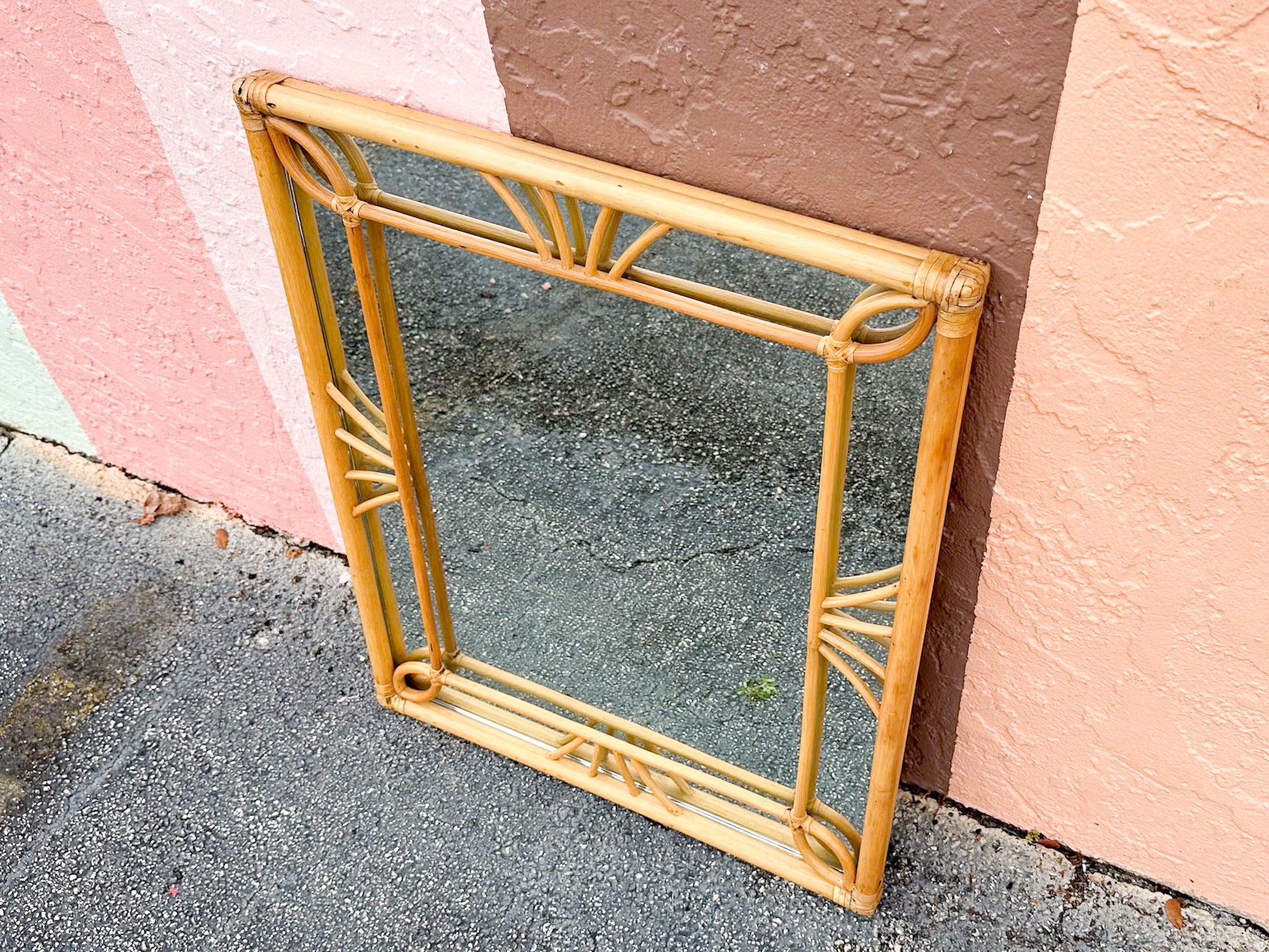 Coastal Chic Rattan Mirror - Image 4