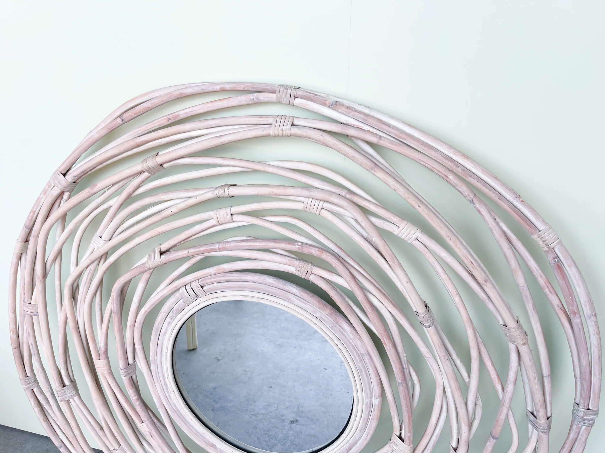 Coastal Chic Rattan Mirror - Image 2