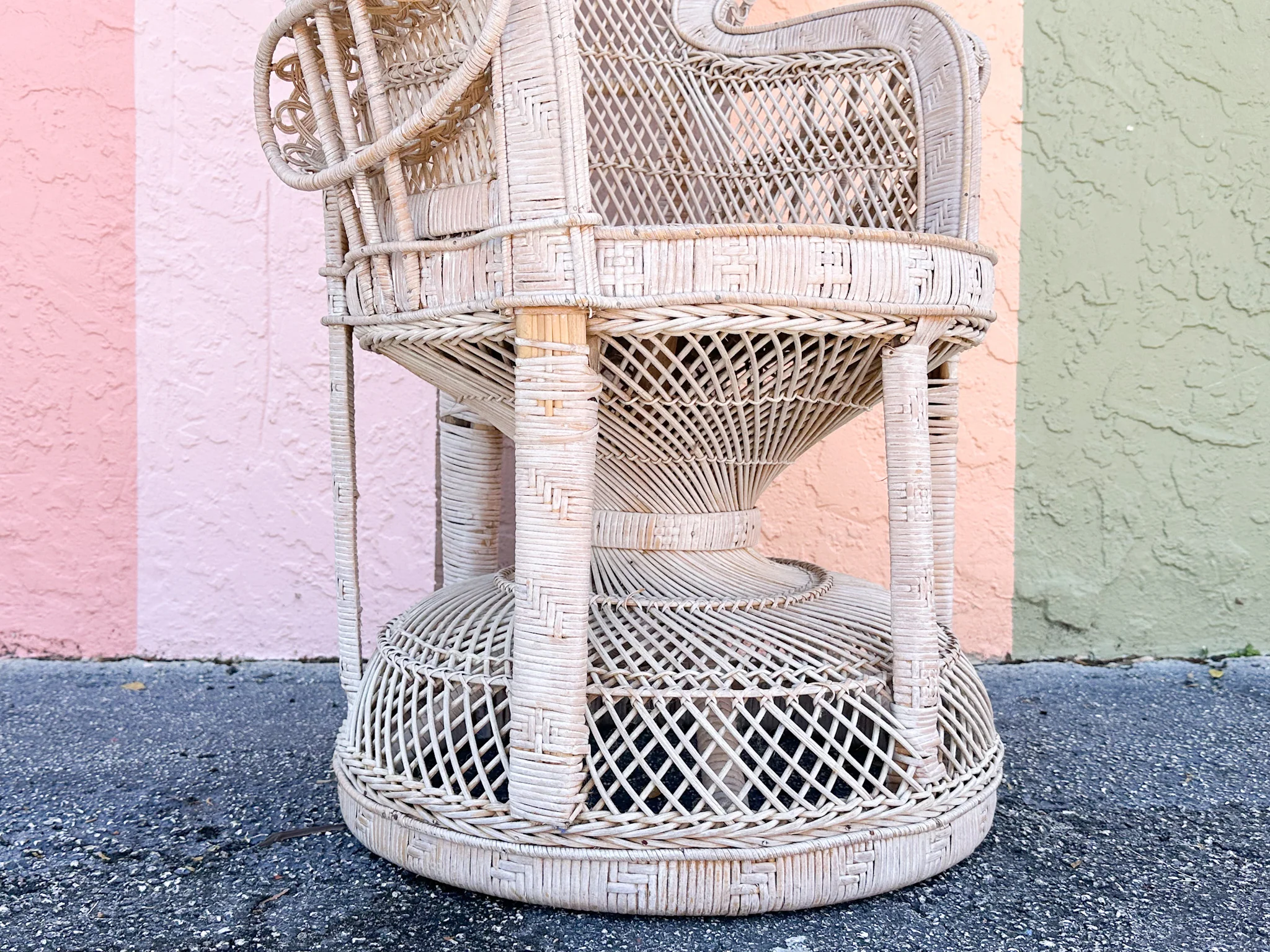 Coastal Chic Rattan Peacock Chair - Image 9
