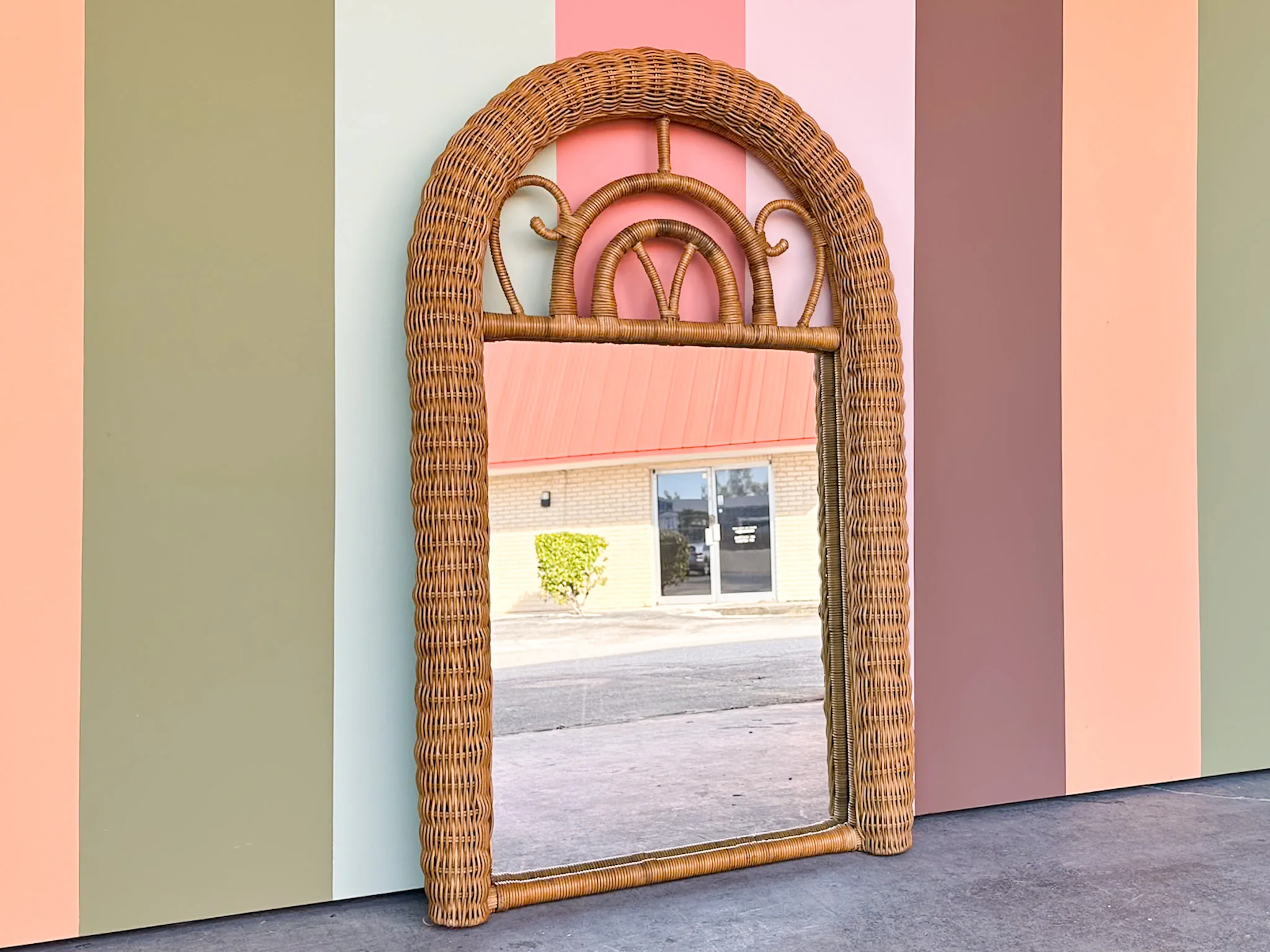 Coastal Rattan and Wicker Mirror - Image 2