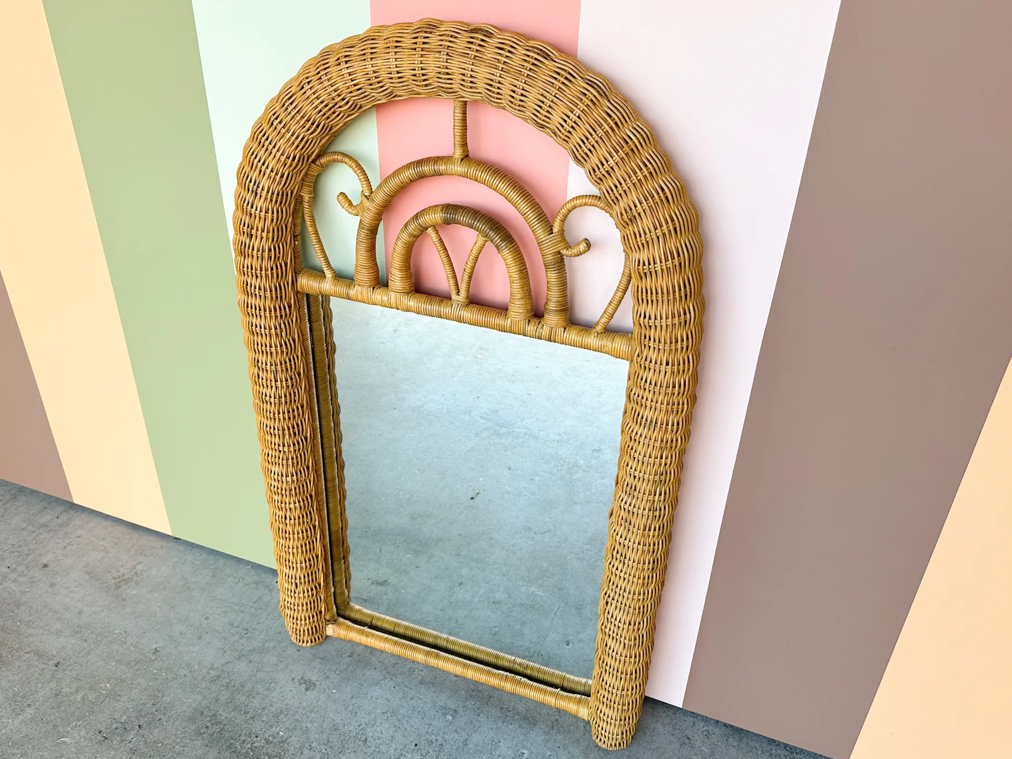 Coastal Rattan and Wicker Mirror - Image 4