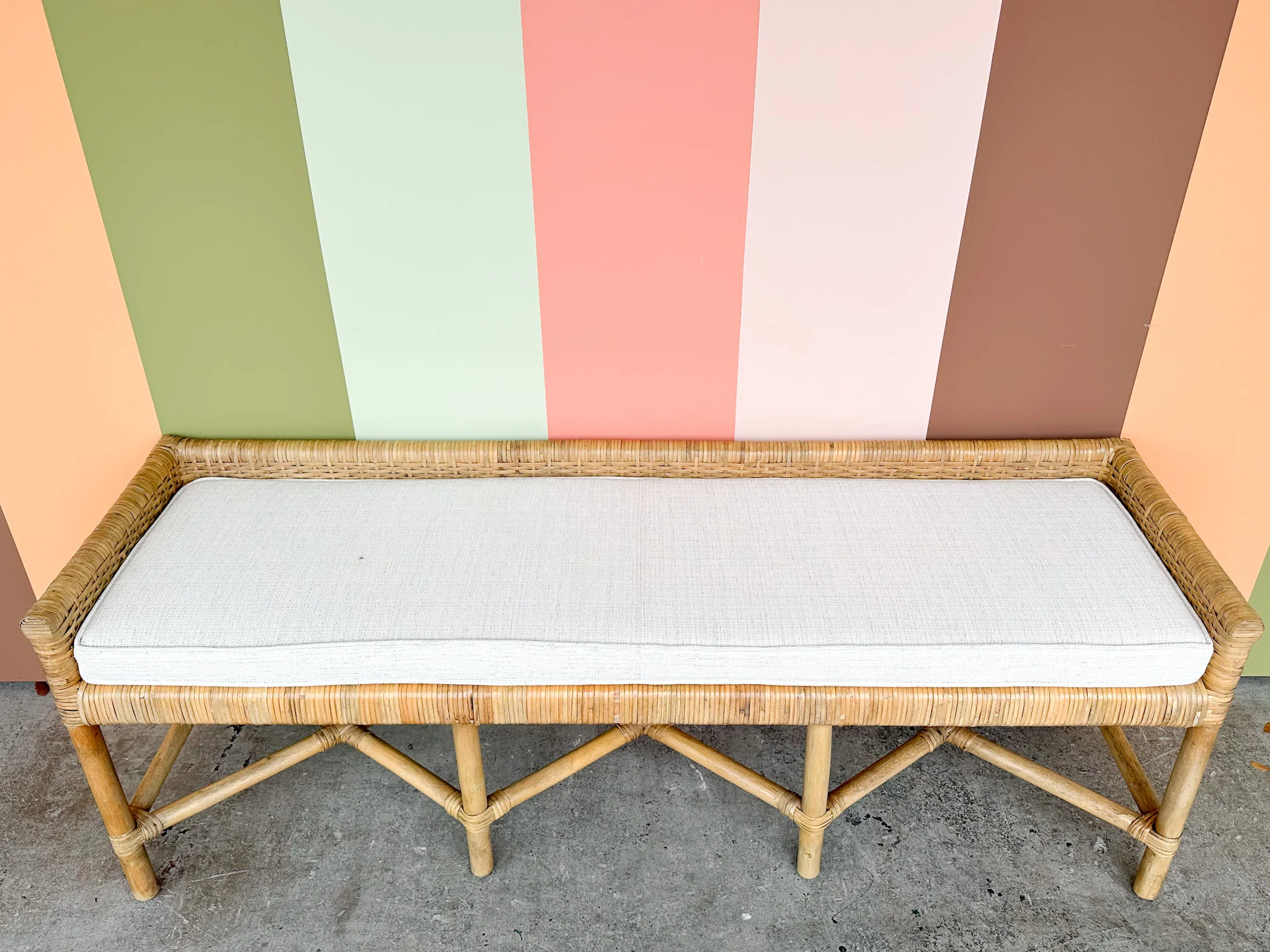 Coastal Rattan Bench - Image 10