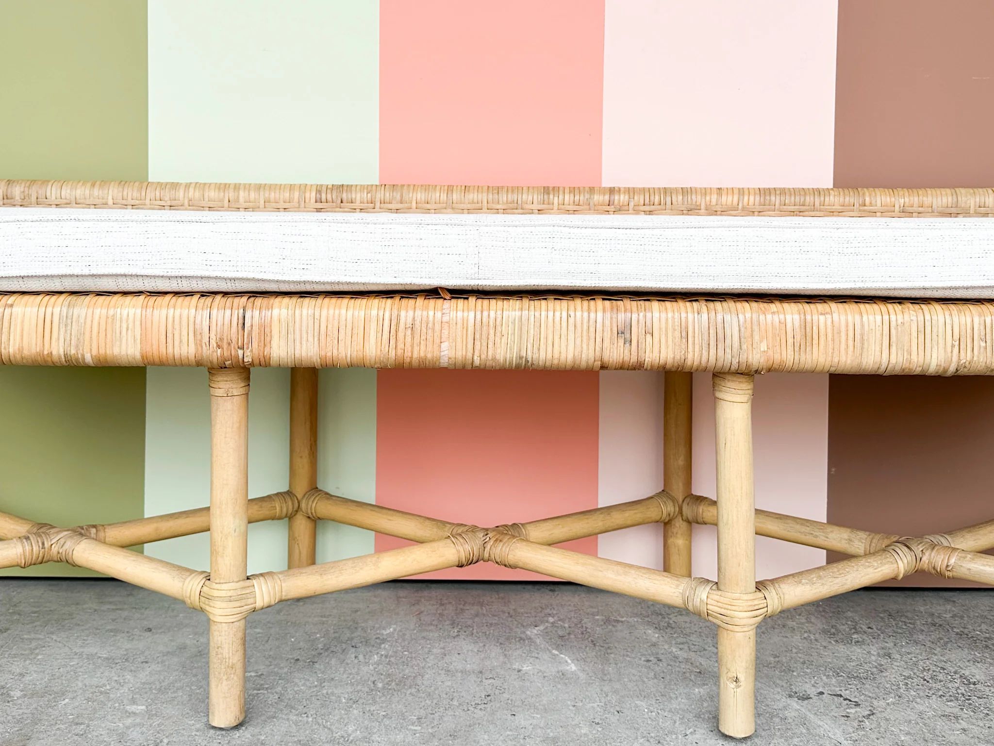 Coastal Rattan Bench - Image 4