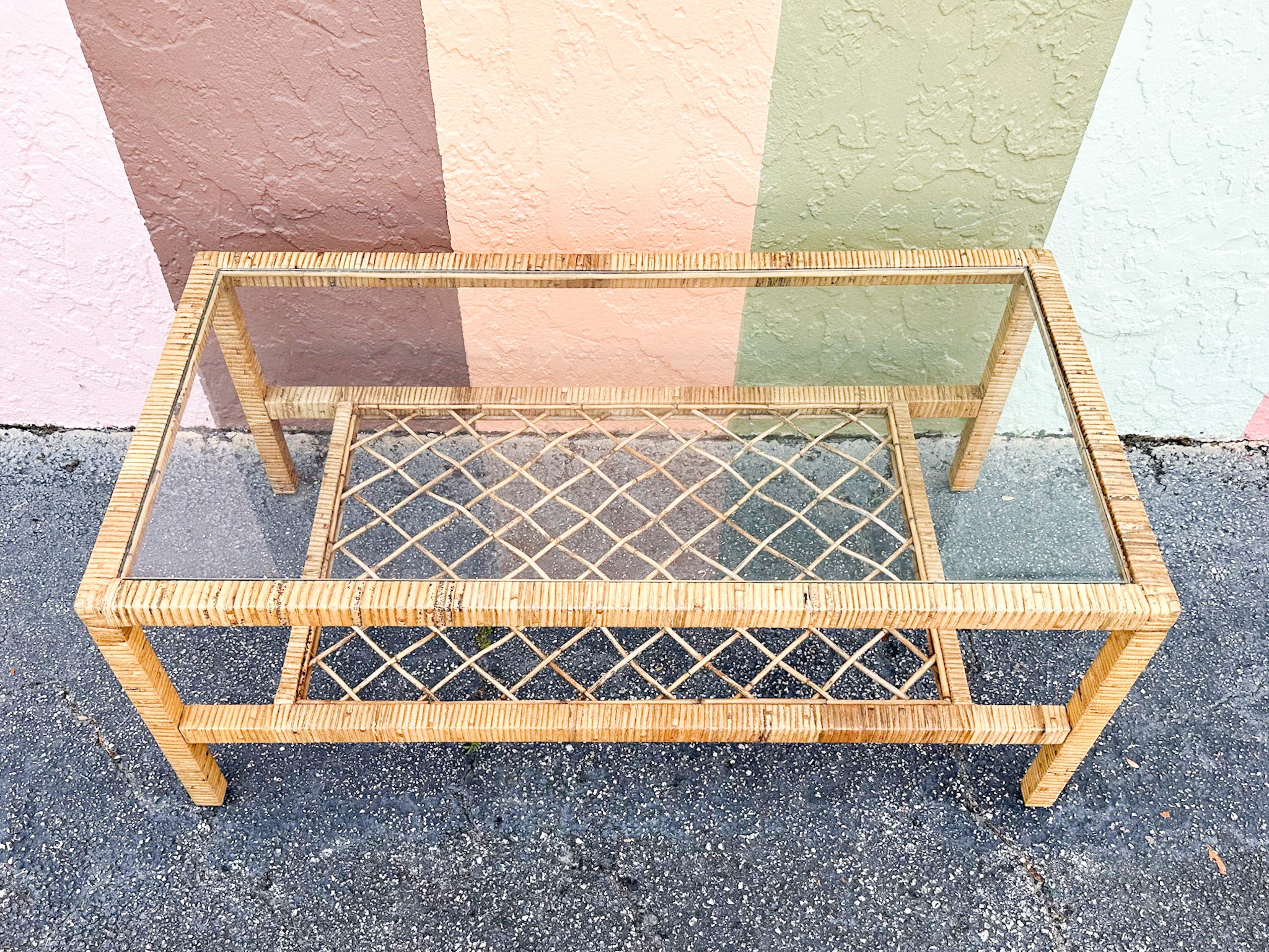 Coastal Rattan Coffee Table - Image 7