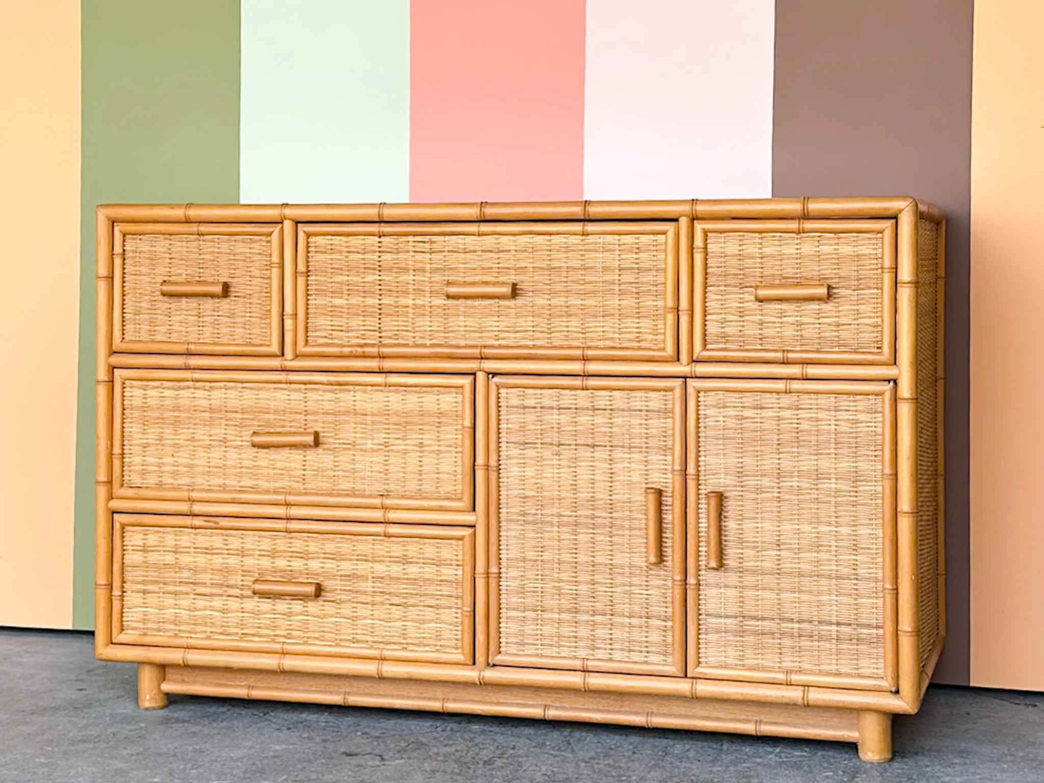 Coastal Rattan Credenza - Image 2