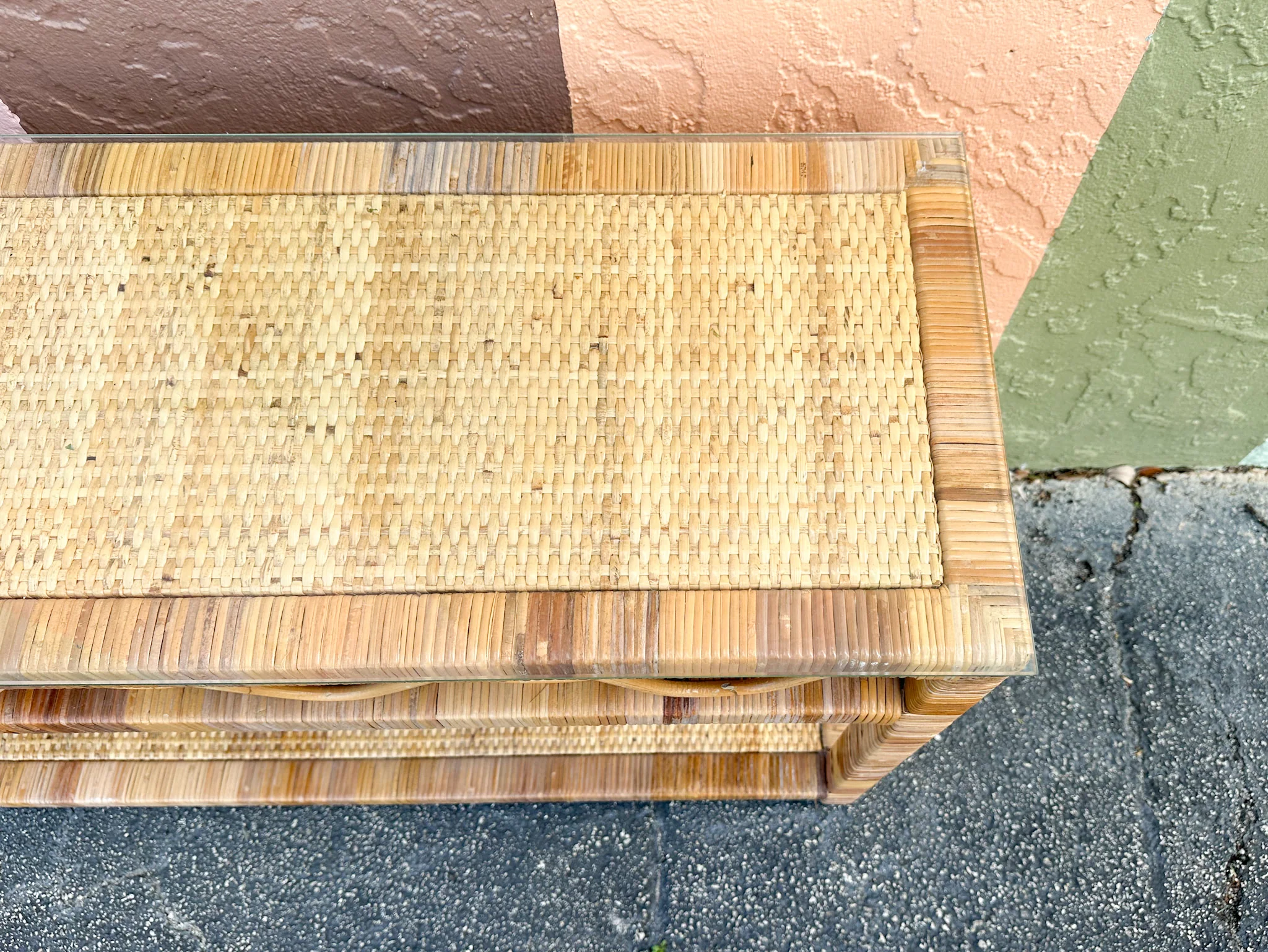 Coastal Rattan Wrapped Console - Image 5