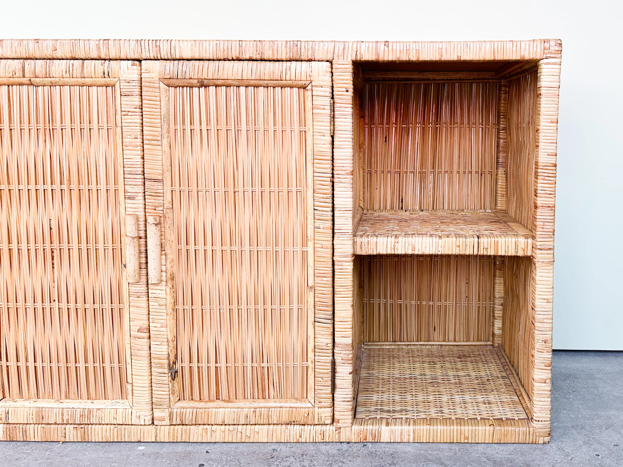 Coastal Rattan Wrapped Credenza - Image 7
