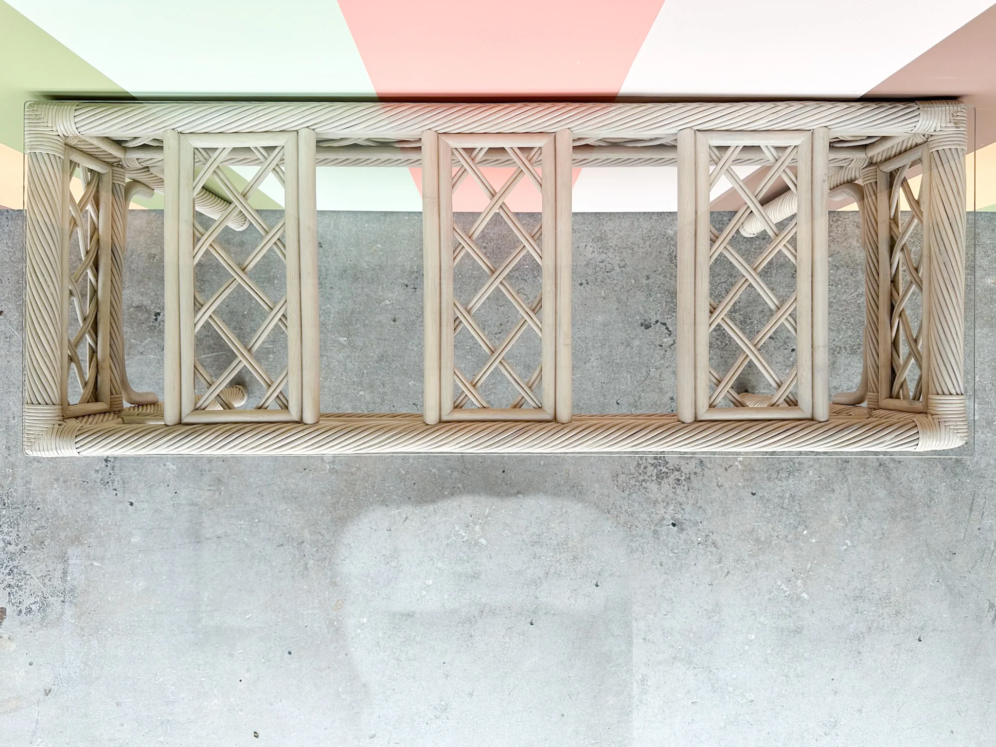Coastal Twisted Rattan Console - Image 4