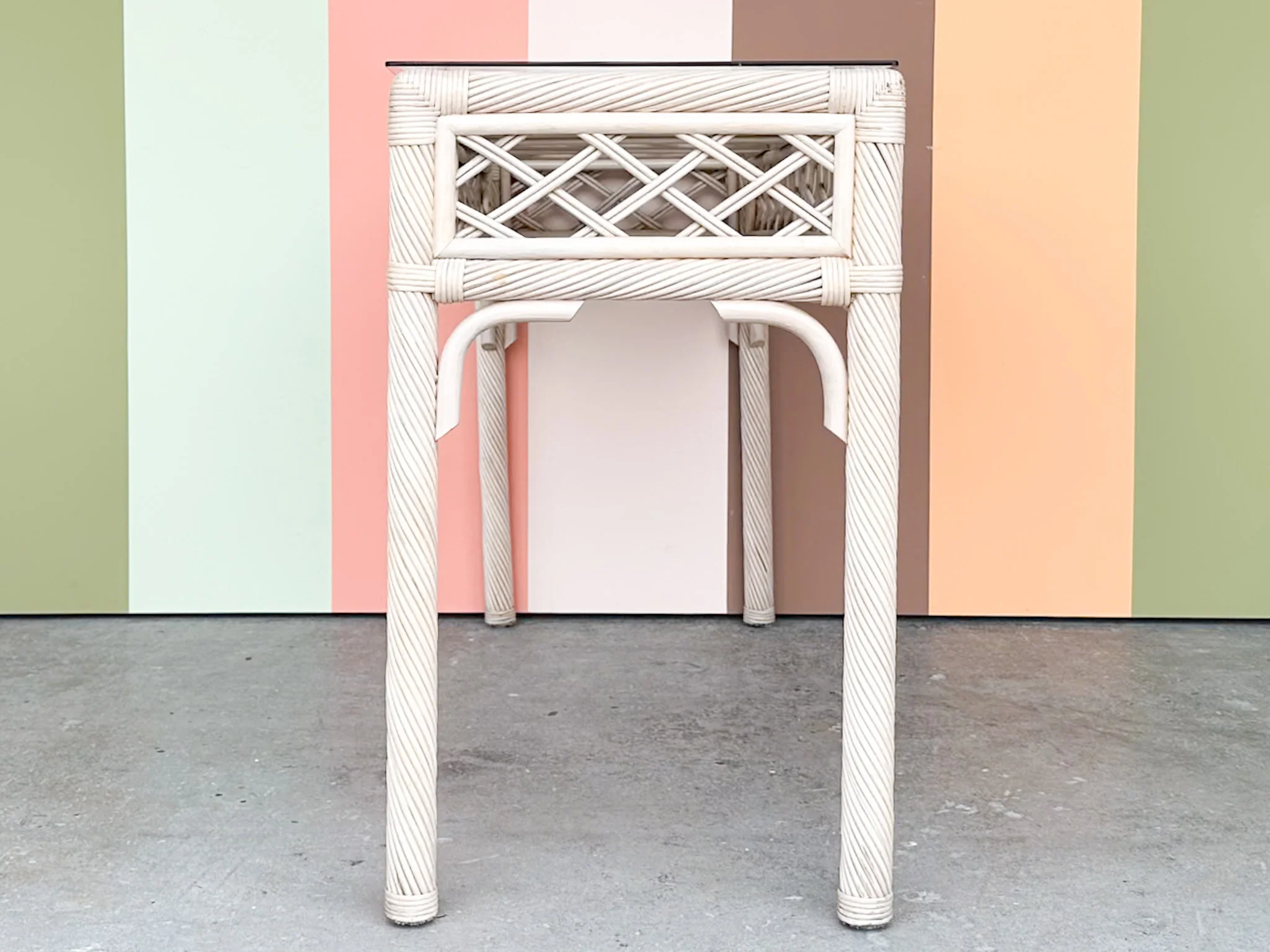Coastal Twisted Rattan Console - Image 5