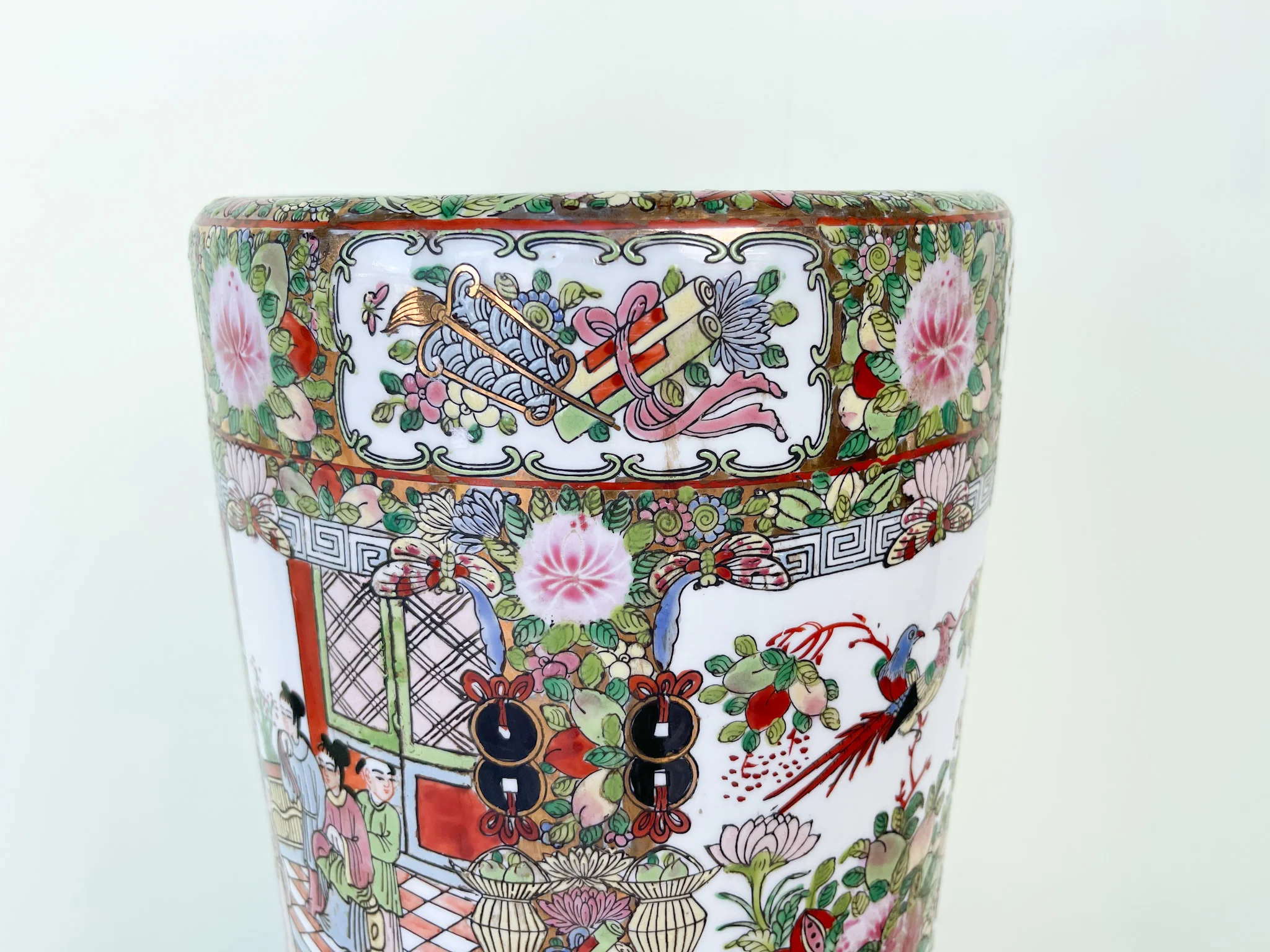 Colorful Asian Inspired Umbrella Stand - Image 3