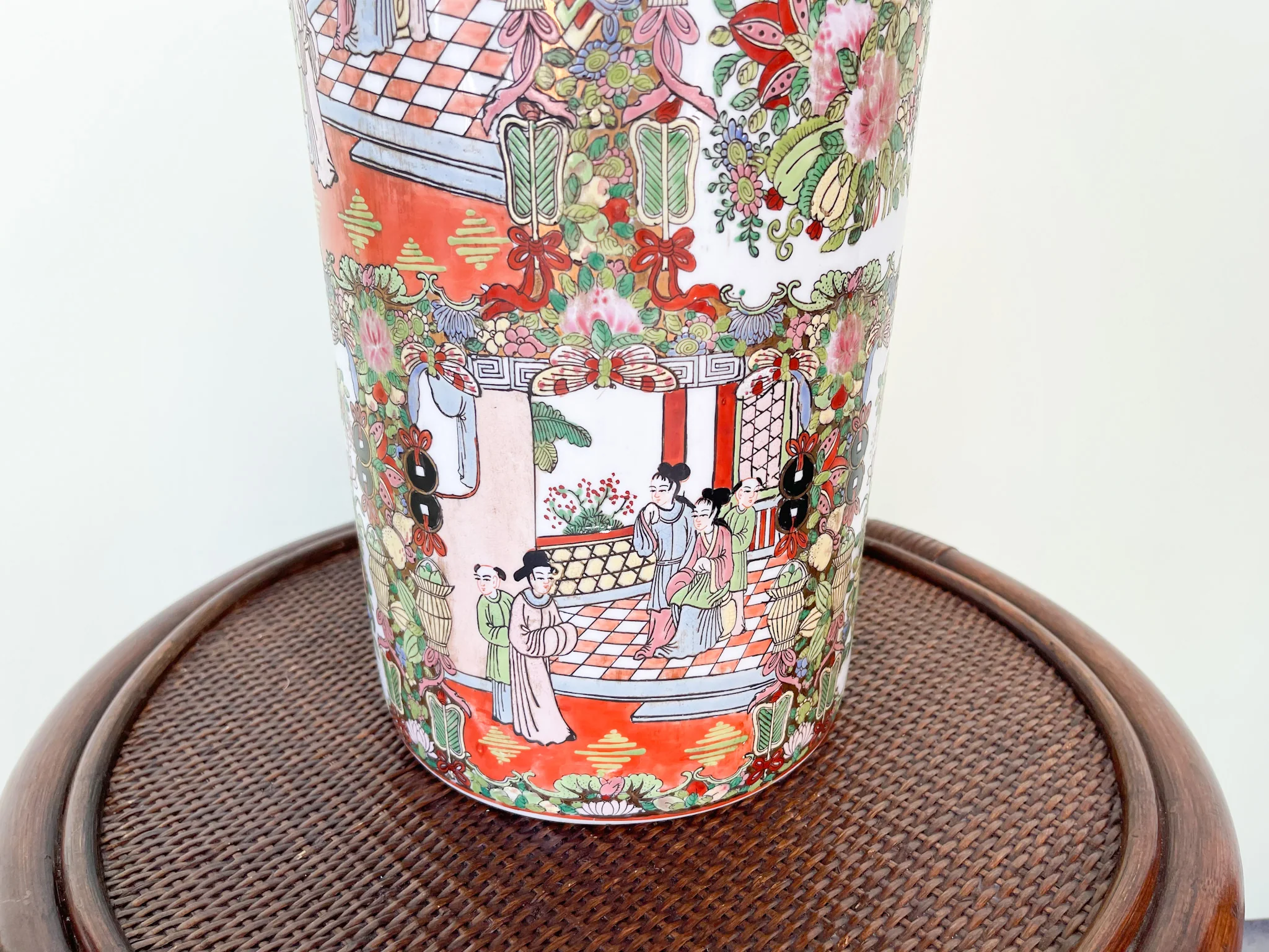 Colorful Asian Inspired Umbrella Stand - Image 4
