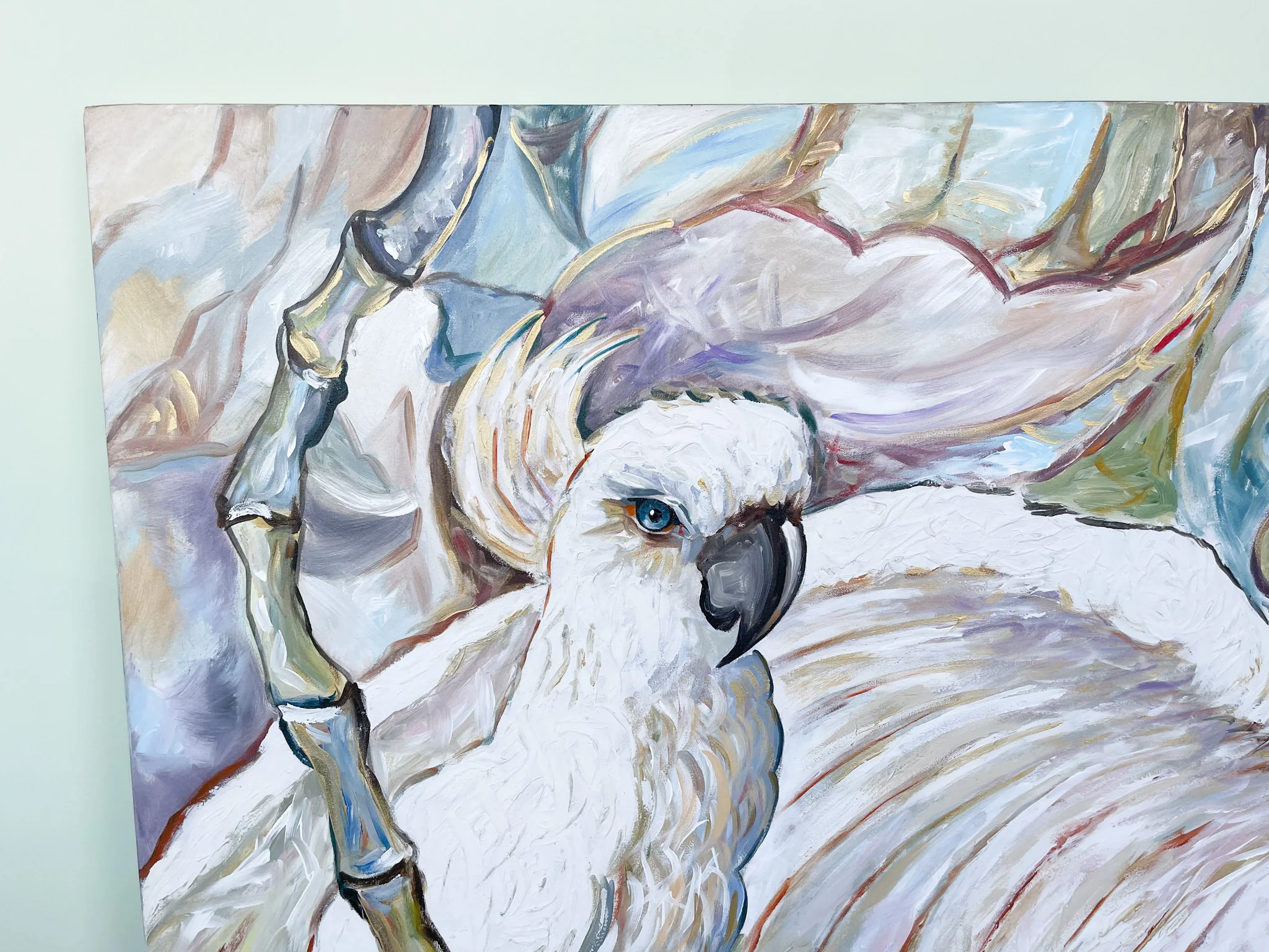 Colorful Cockatoo Signed Painting - Image 3