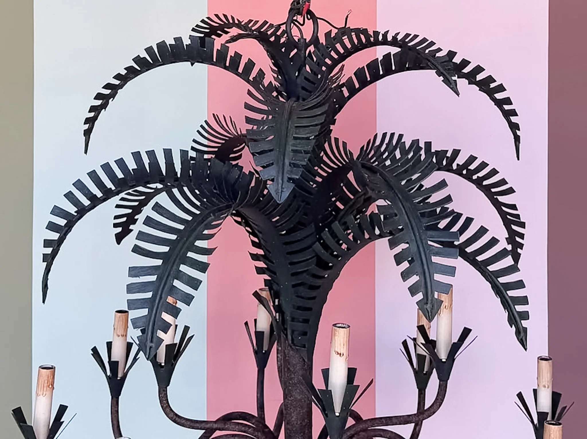 Curry and Company Palm Chandelier - Image 2