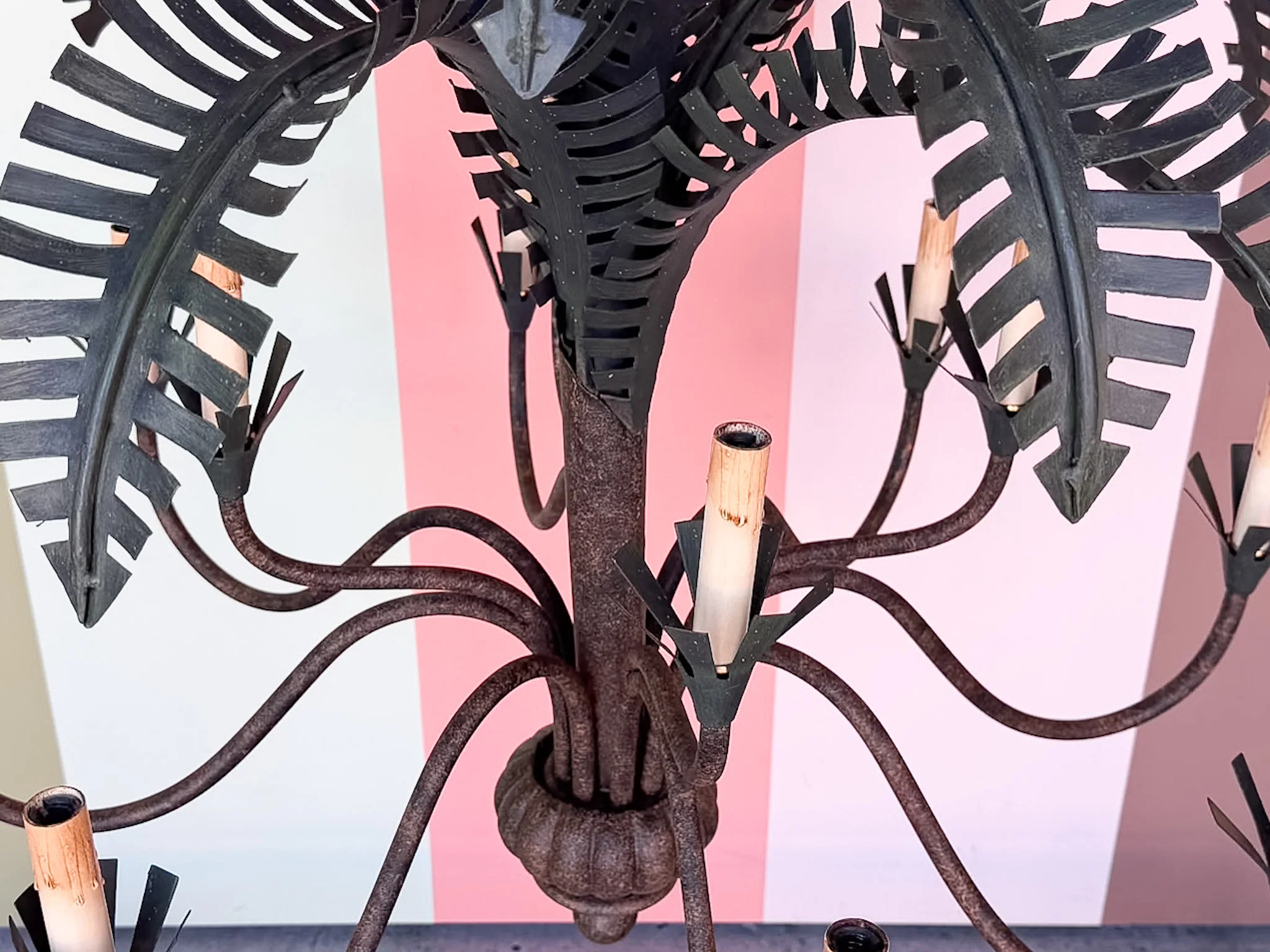 Curry and Company Palm Chandelier - Image 6