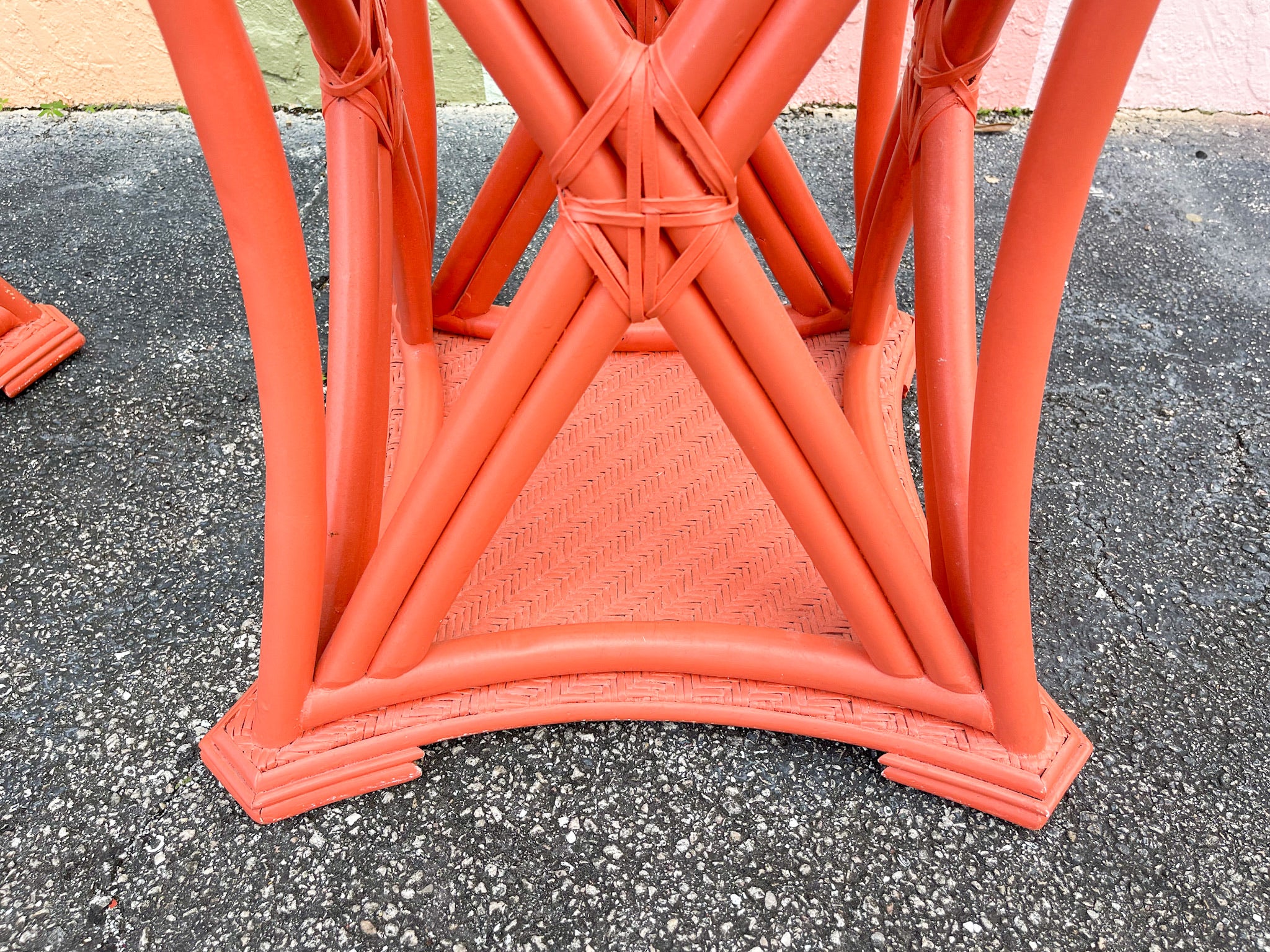 Coral Reefer Rattan Table - Image 7