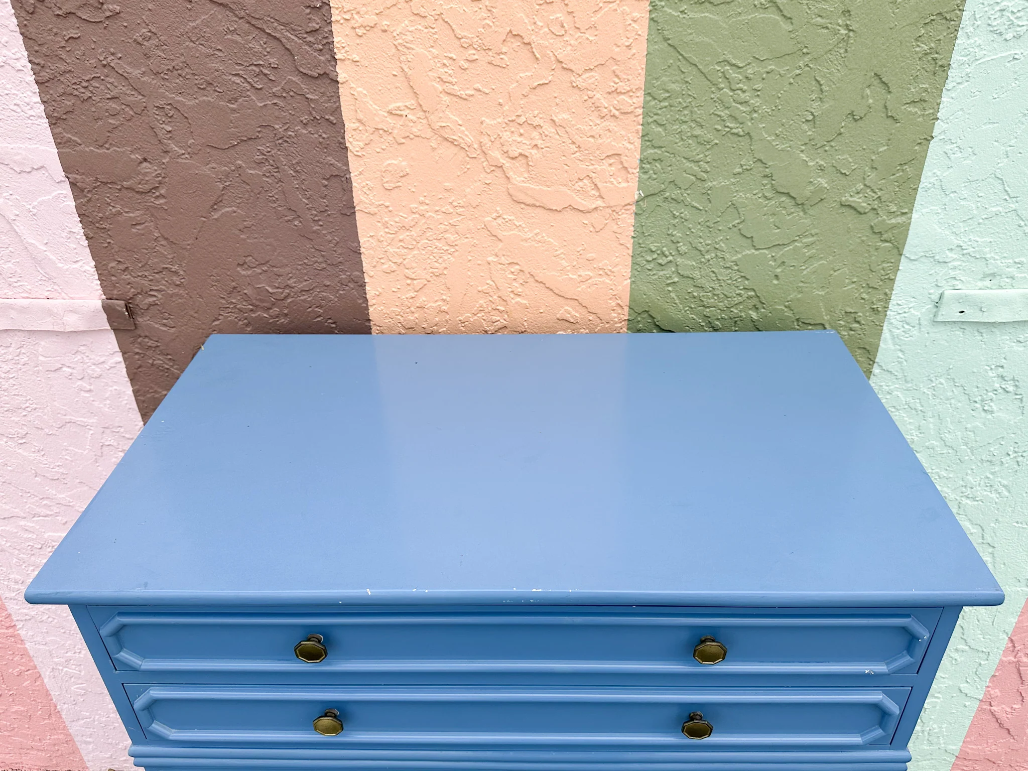 Cornflower Blue Ficks Reed Tall Chest - Image 6