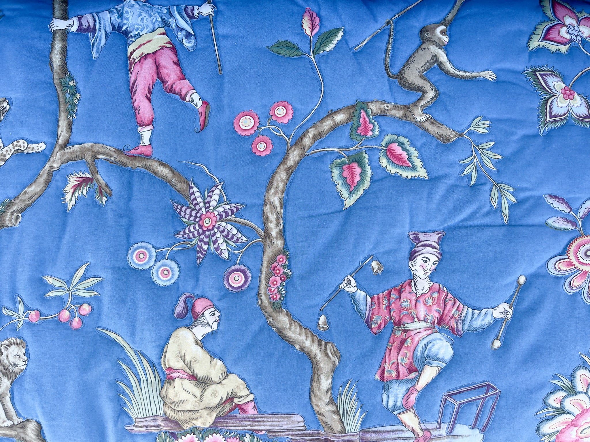 Cornflower Blue Upholstered Sofa - Image 6