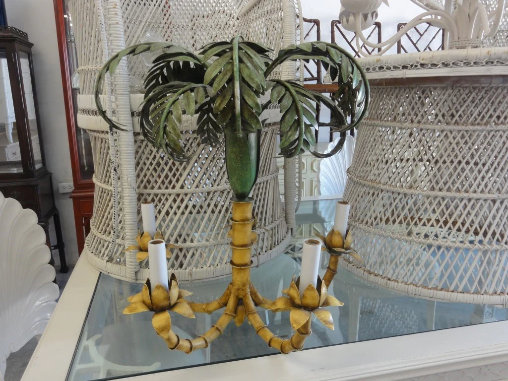 Curry & Company Palm Tree Chandelier - Image 4
