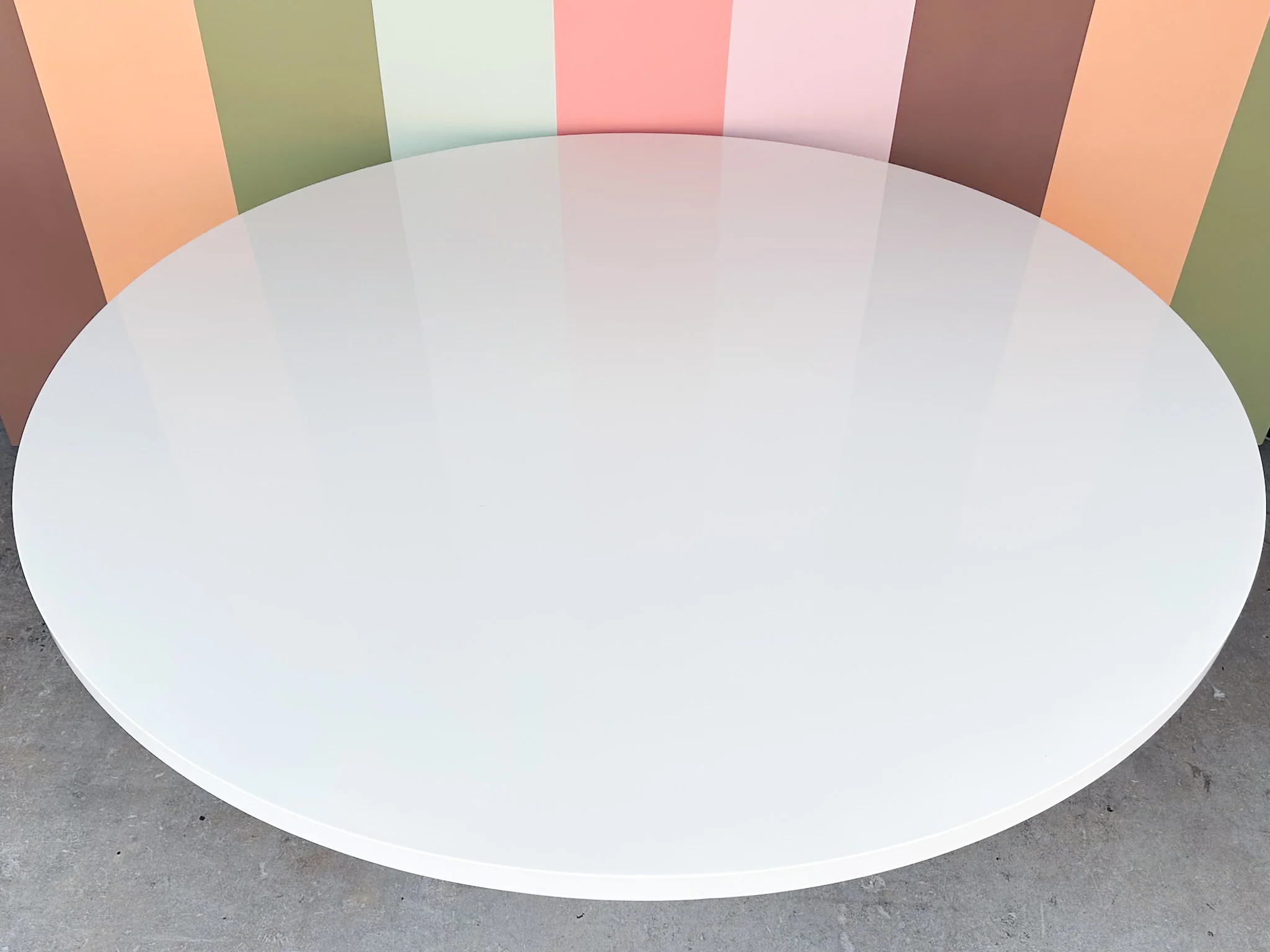 Custom Lacquer Pedestal Dining Table - Image 6
