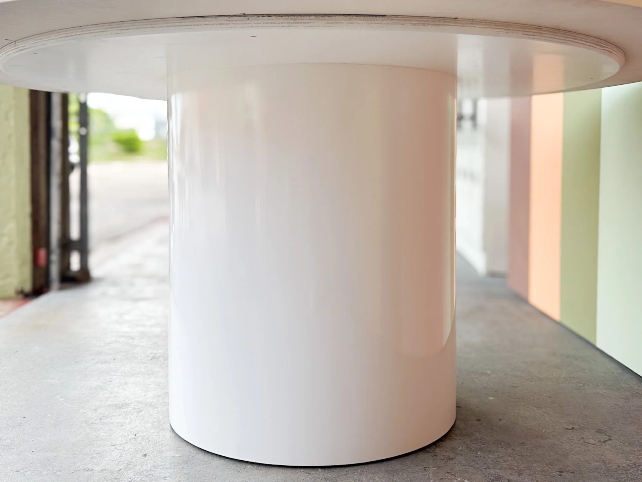 Custom Lacquer Pedestal Dining Table - Image 7