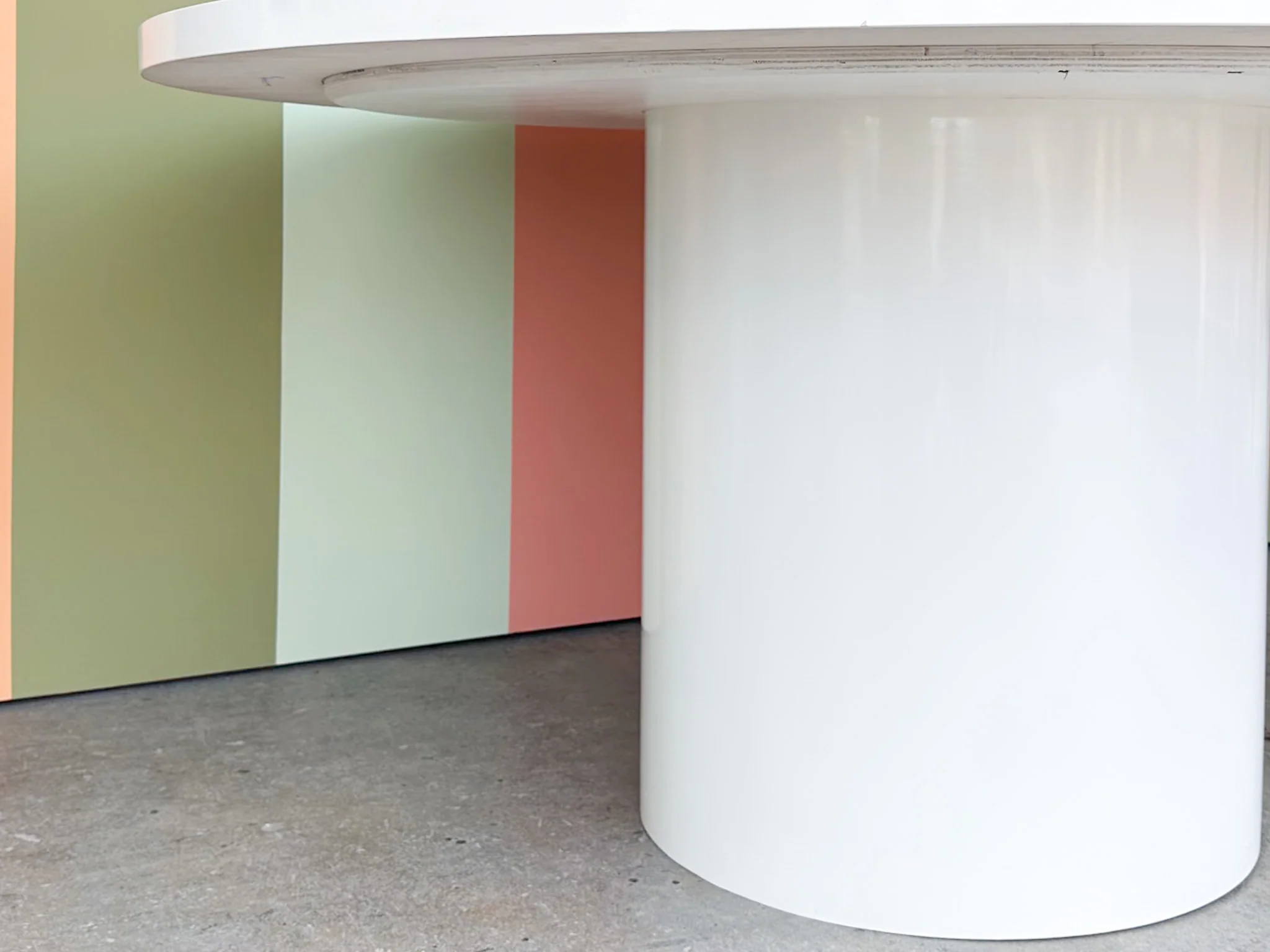 Custom Lacquer Pedestal Dining Table - Image 9