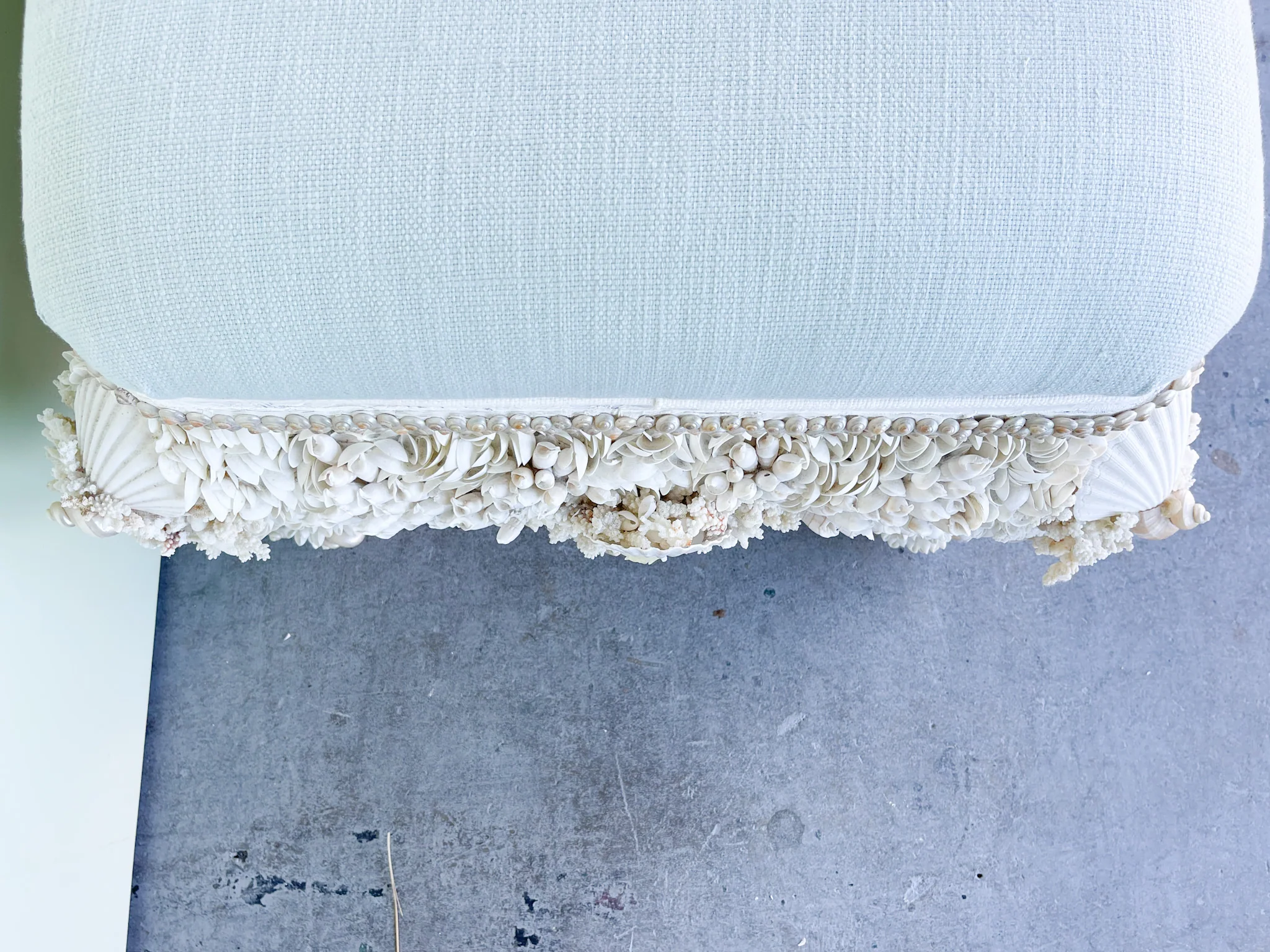 Custom Shell Encrusted Ottoman - Image 19