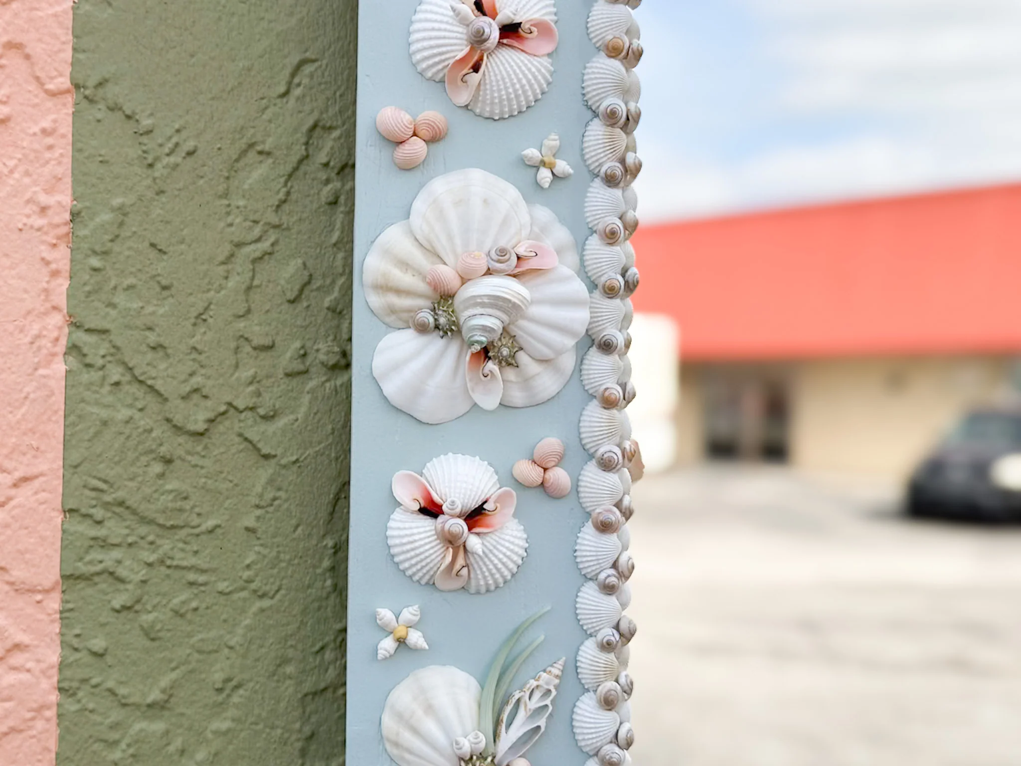 Custom Shell Flower Mirror - Image 7