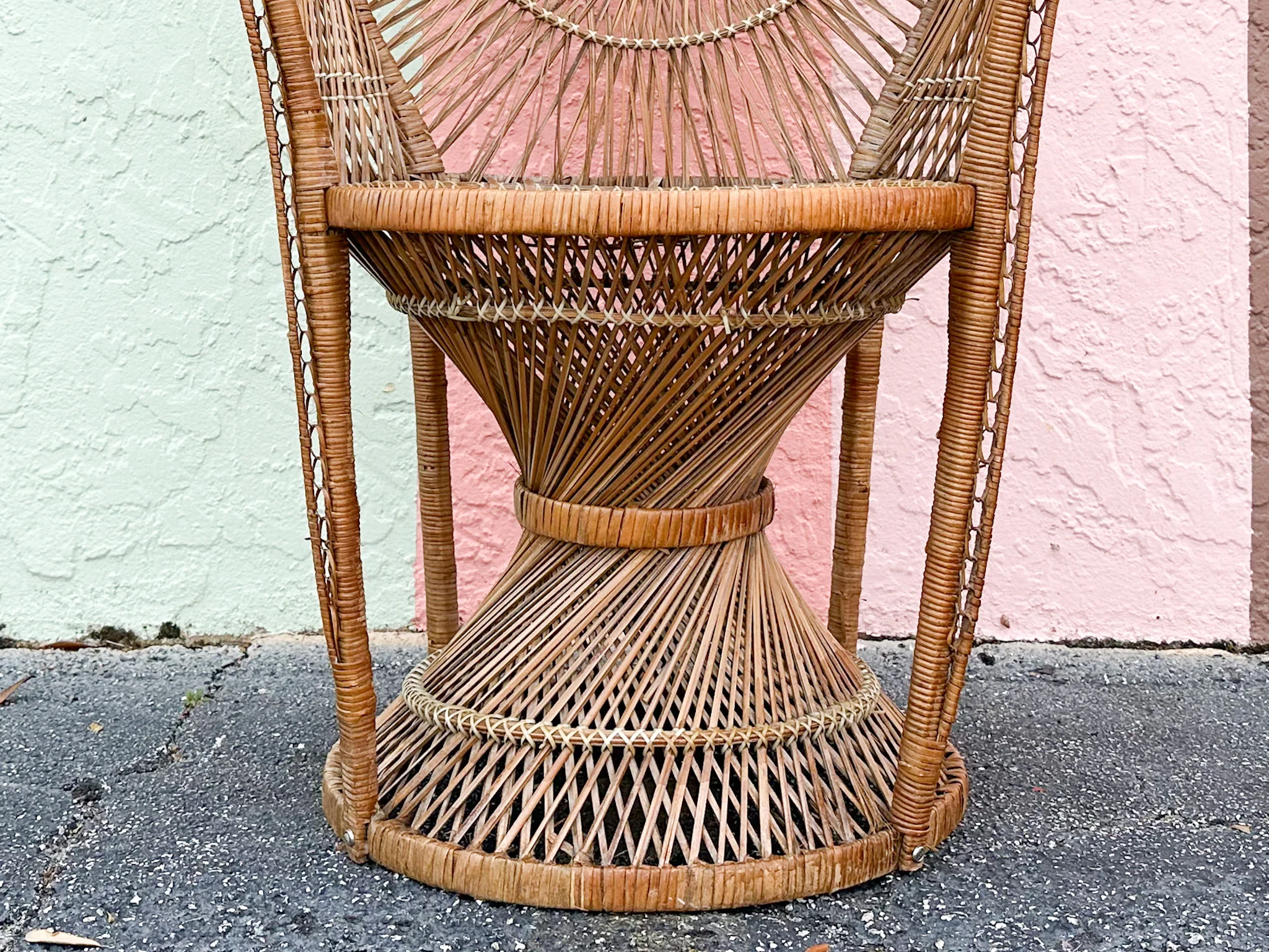 Cute Buri Rattan Sunburst Chair - Image 10