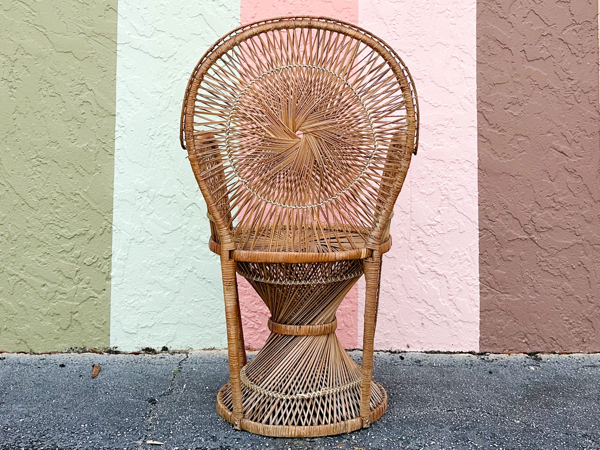 Cute Buri Rattan Sunburst Chair - Image 4