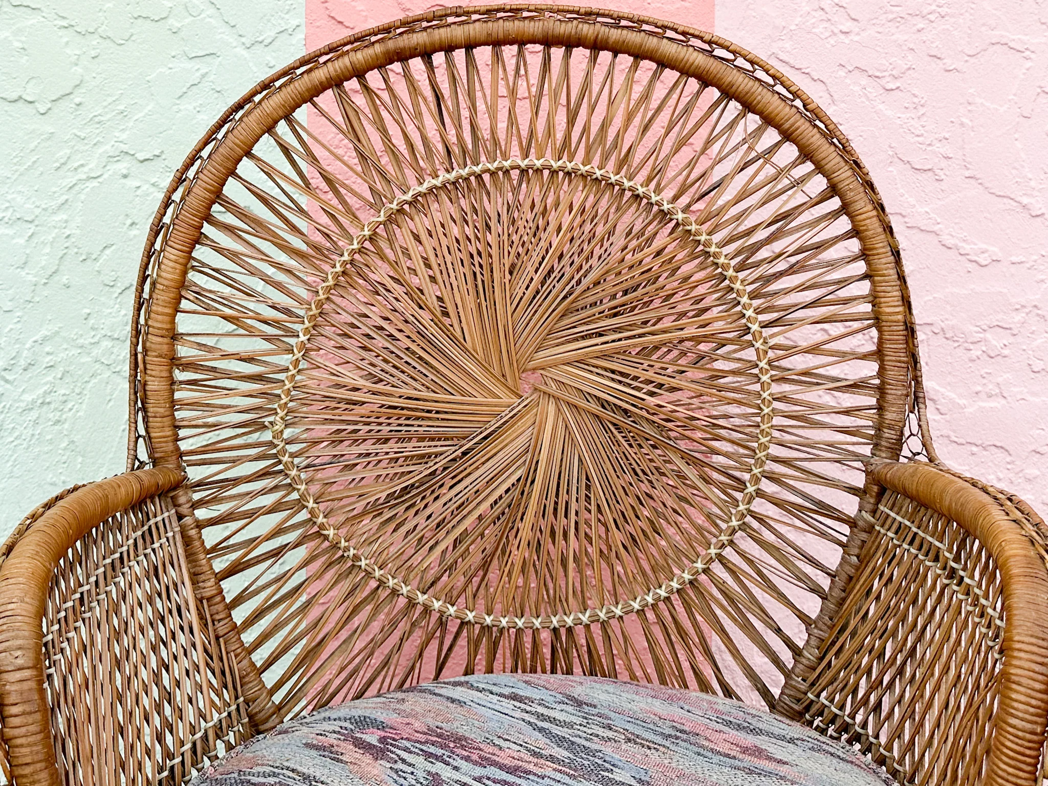 Cute Buri Rattan Sunburst Chair - Image 7