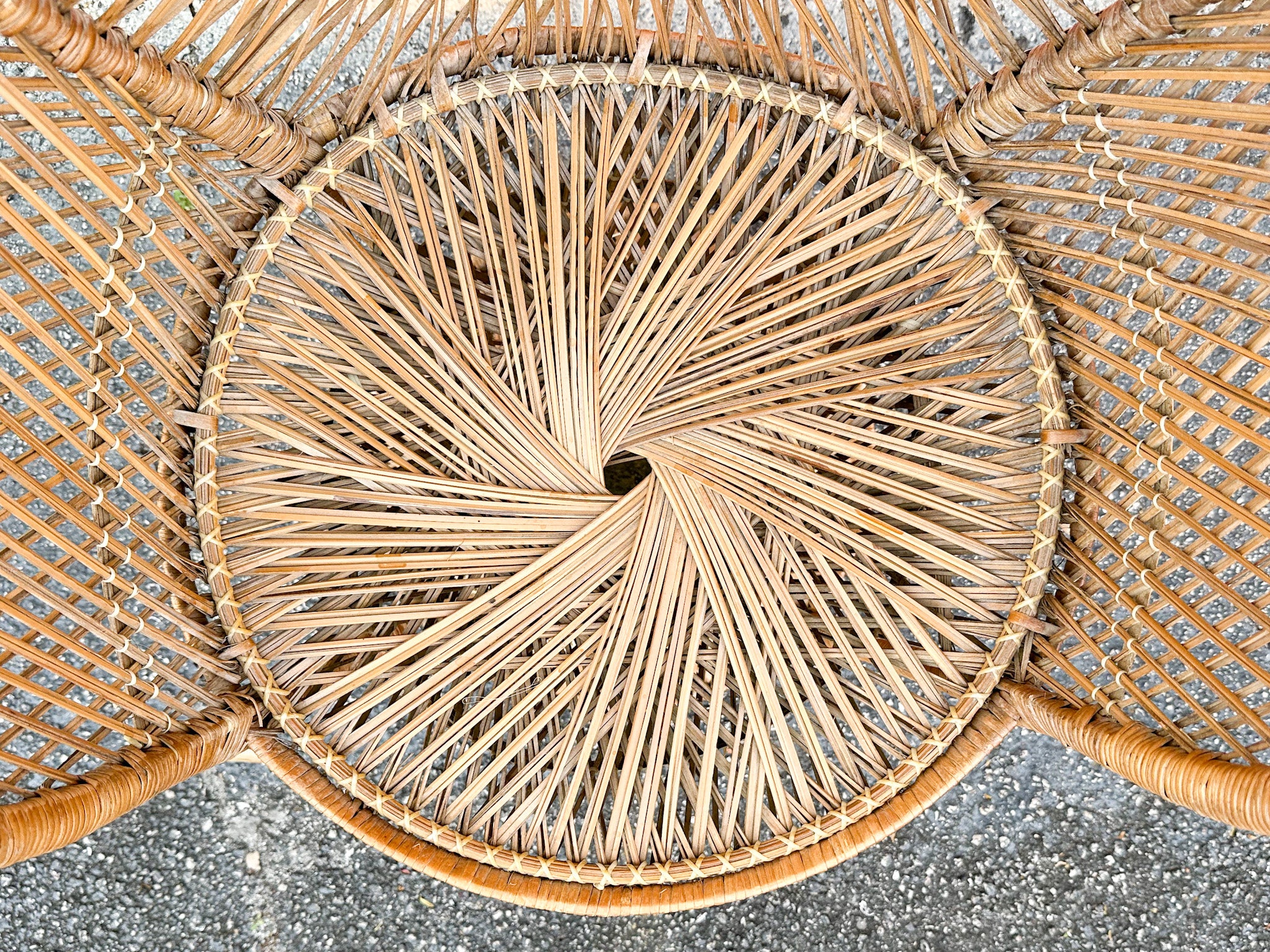 Cute Buri Rattan Sunburst Chair - Image 9