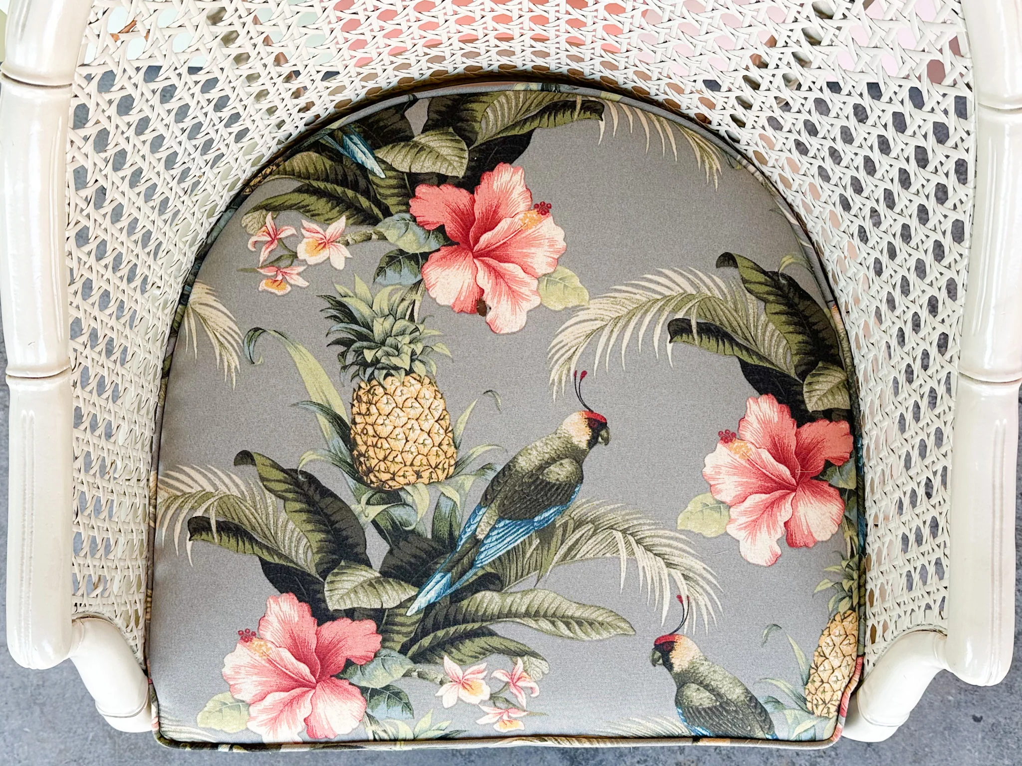 Cute Cane Barrel Chair - Image 5