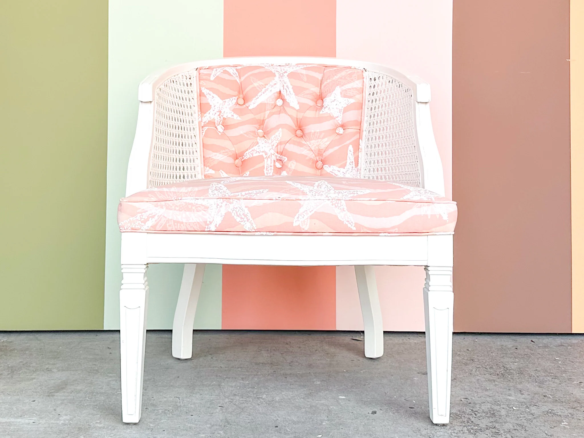 Cute Cane Barrel Chair - Image 2