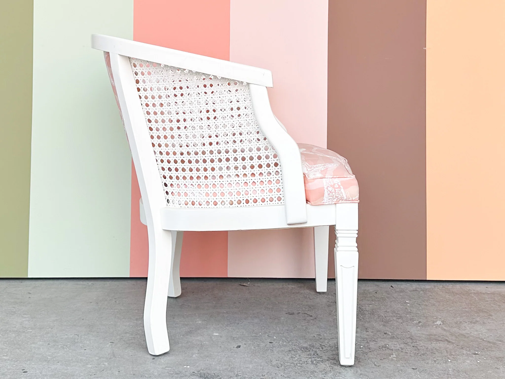 Cute Cane Barrel Chair - Image 6