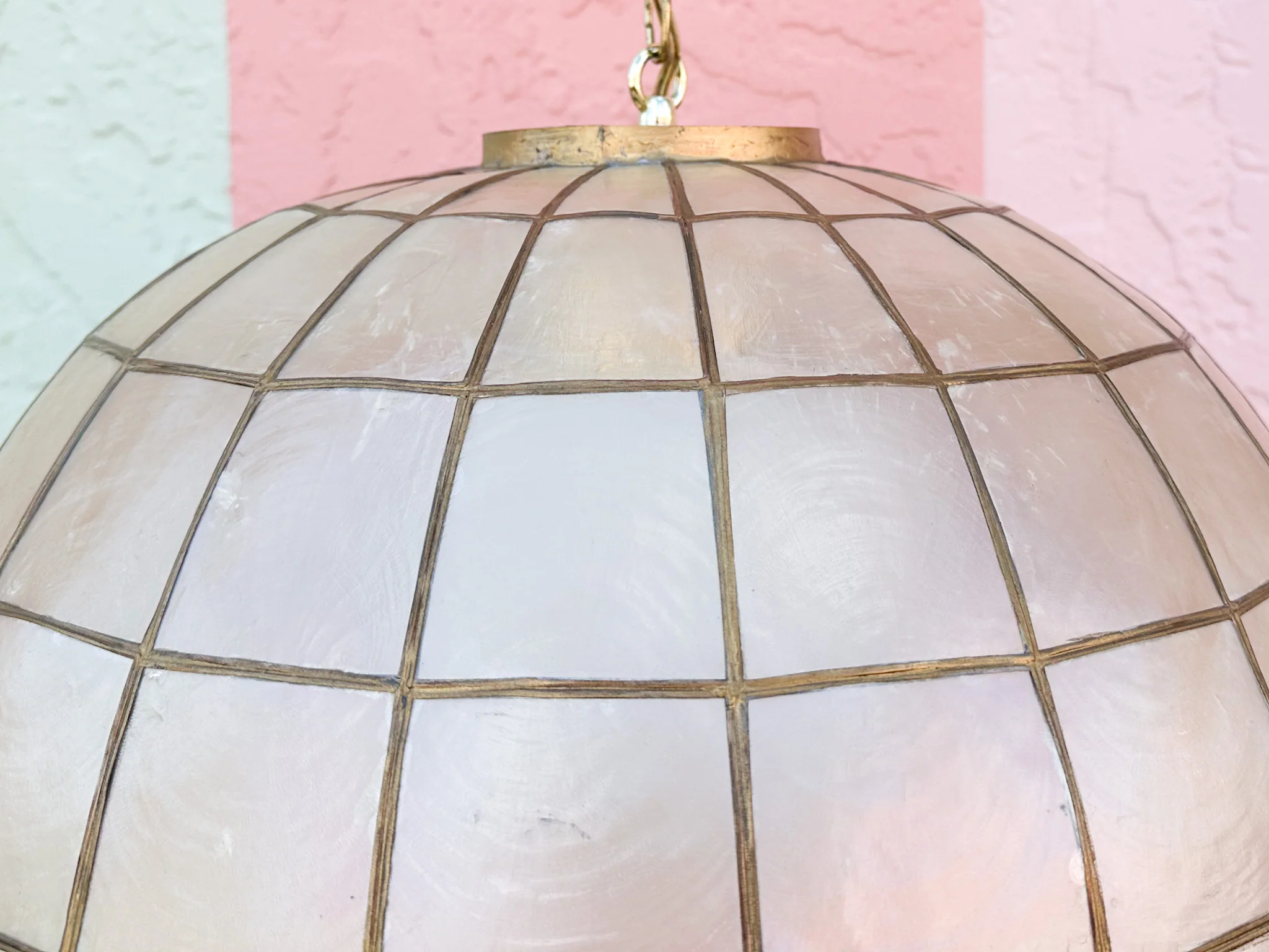 Cute Capiz Shell Light Fixture - Image 3