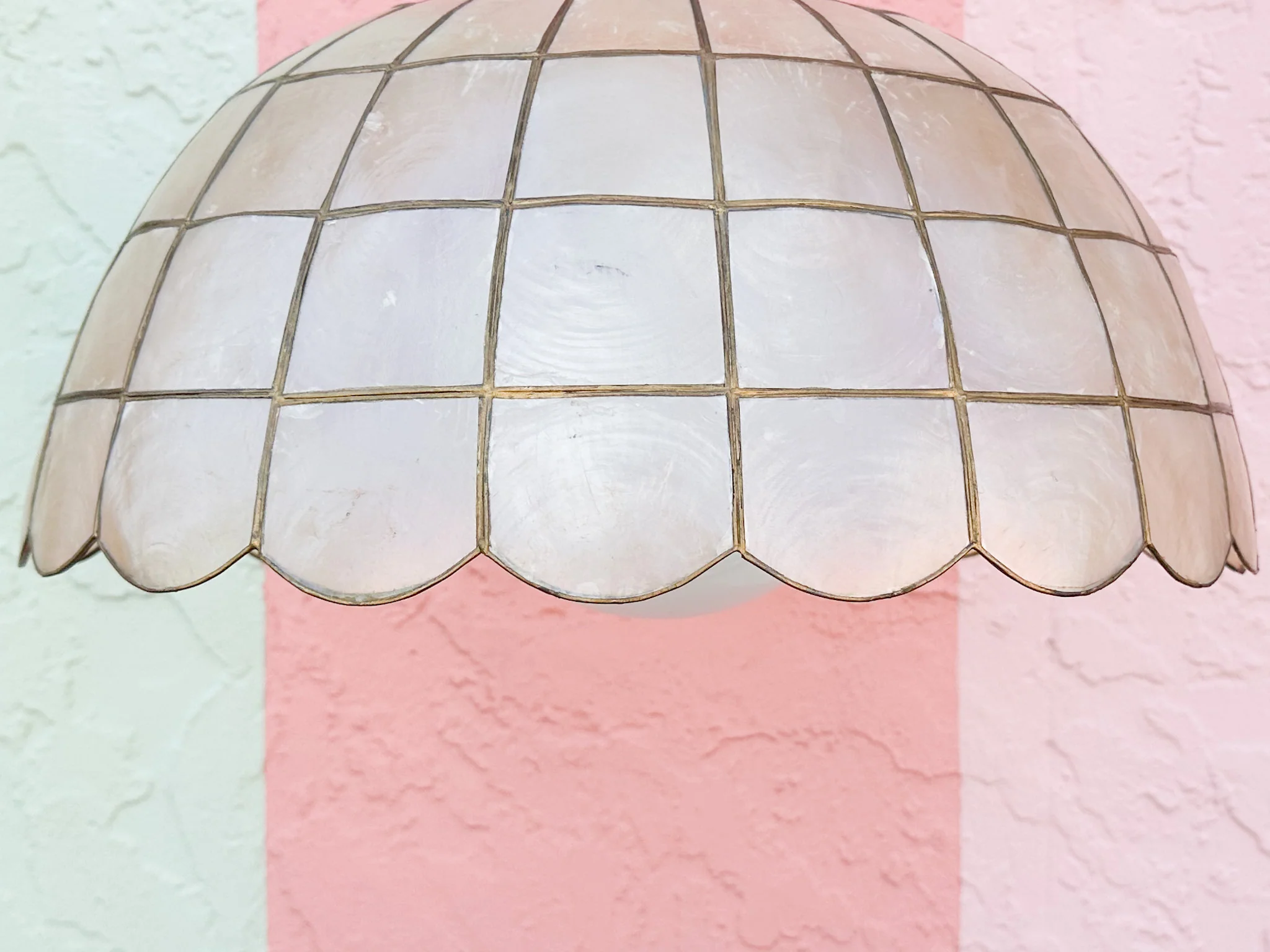 Cute Capiz Shell Light Fixture - Image 4