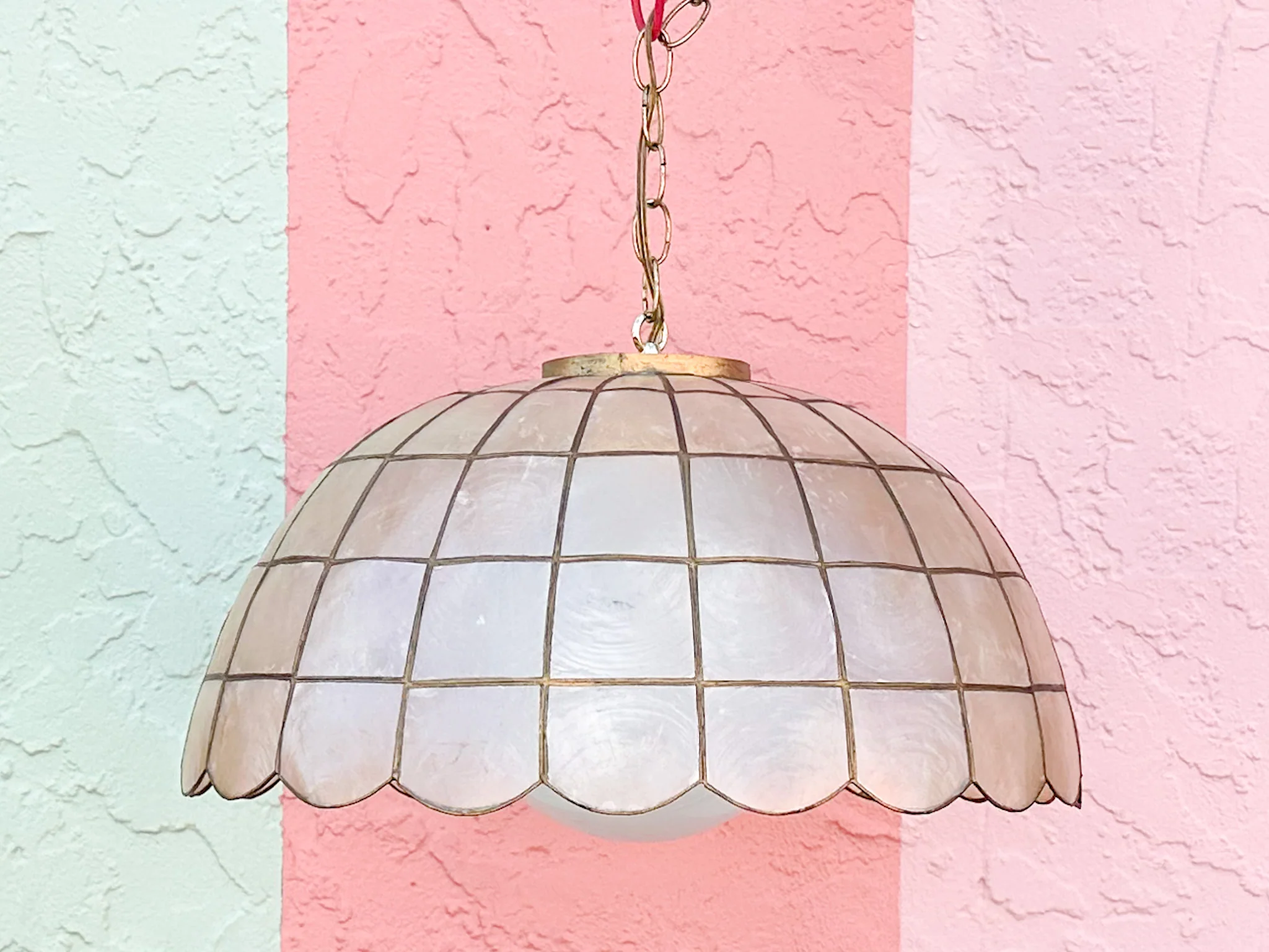 Cute Capiz Shell Light Fixture - Image 5