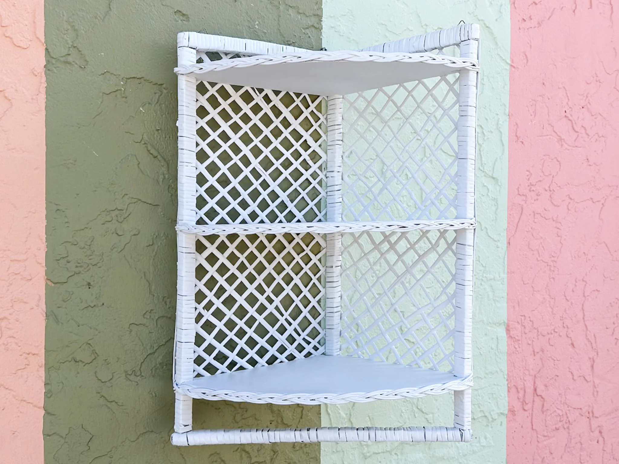 Cute Rattan Corner Shelf - Image 2