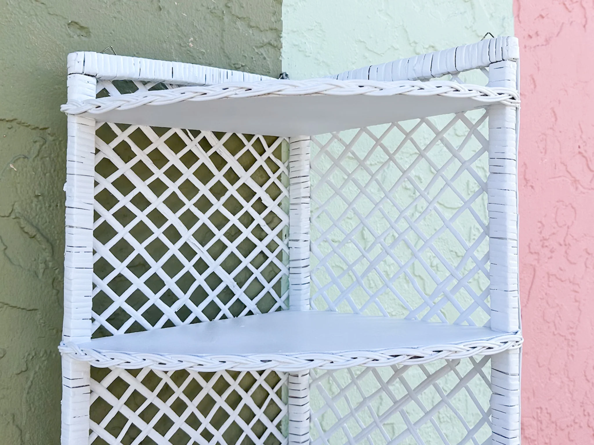 Cute Rattan Corner Shelf - Image 3