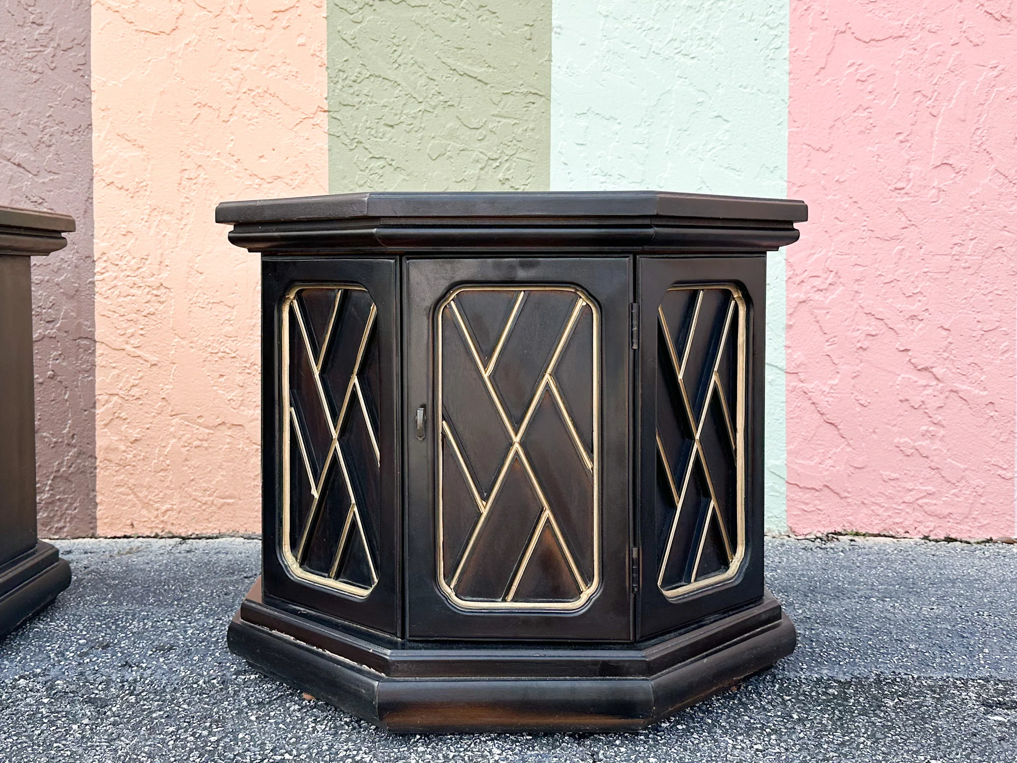 Dorothy Draper Style Chippendale Side Tables - Image 11