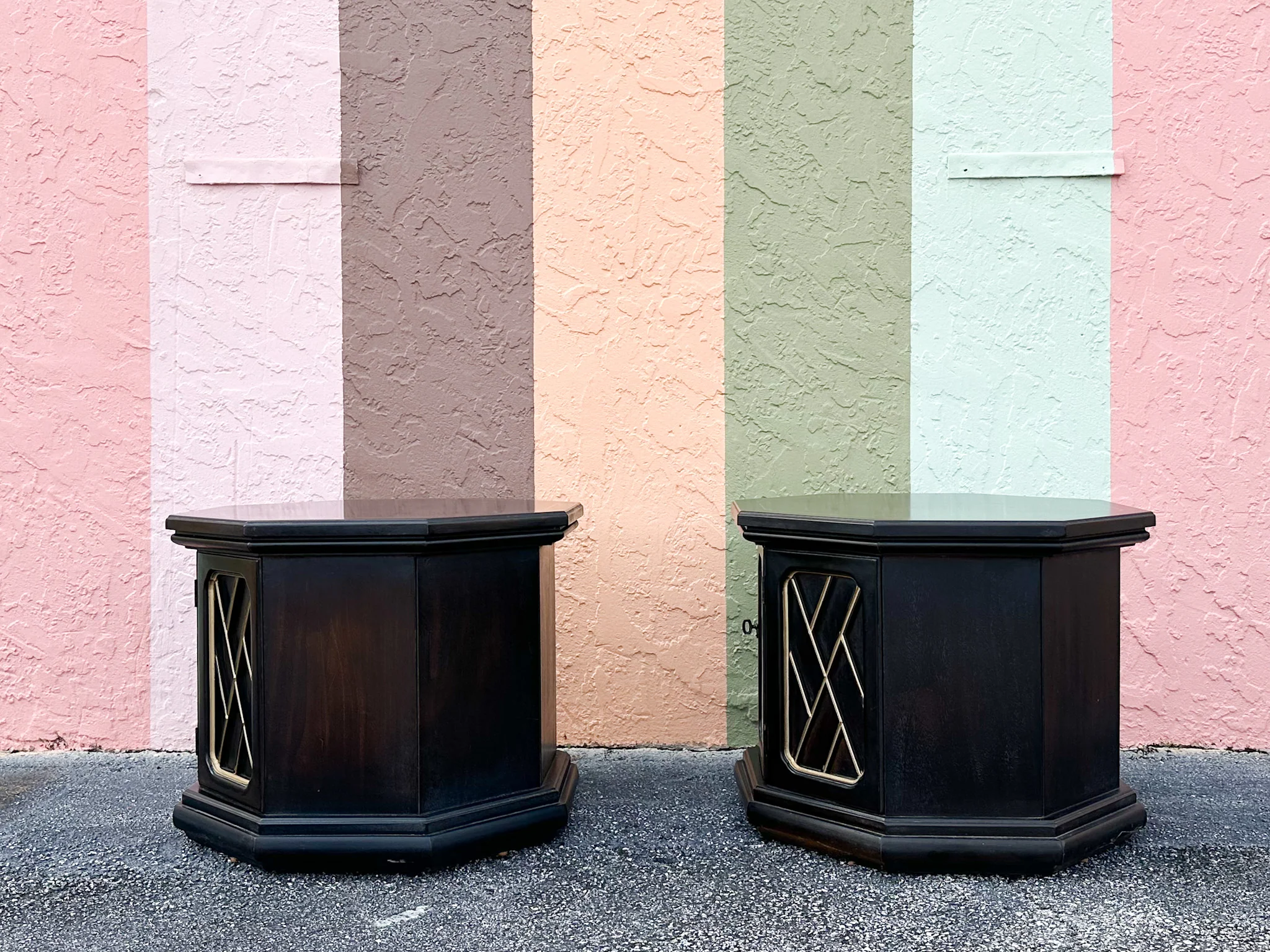 Dorothy Draper Style Chippendale Side Tables - Image 4
