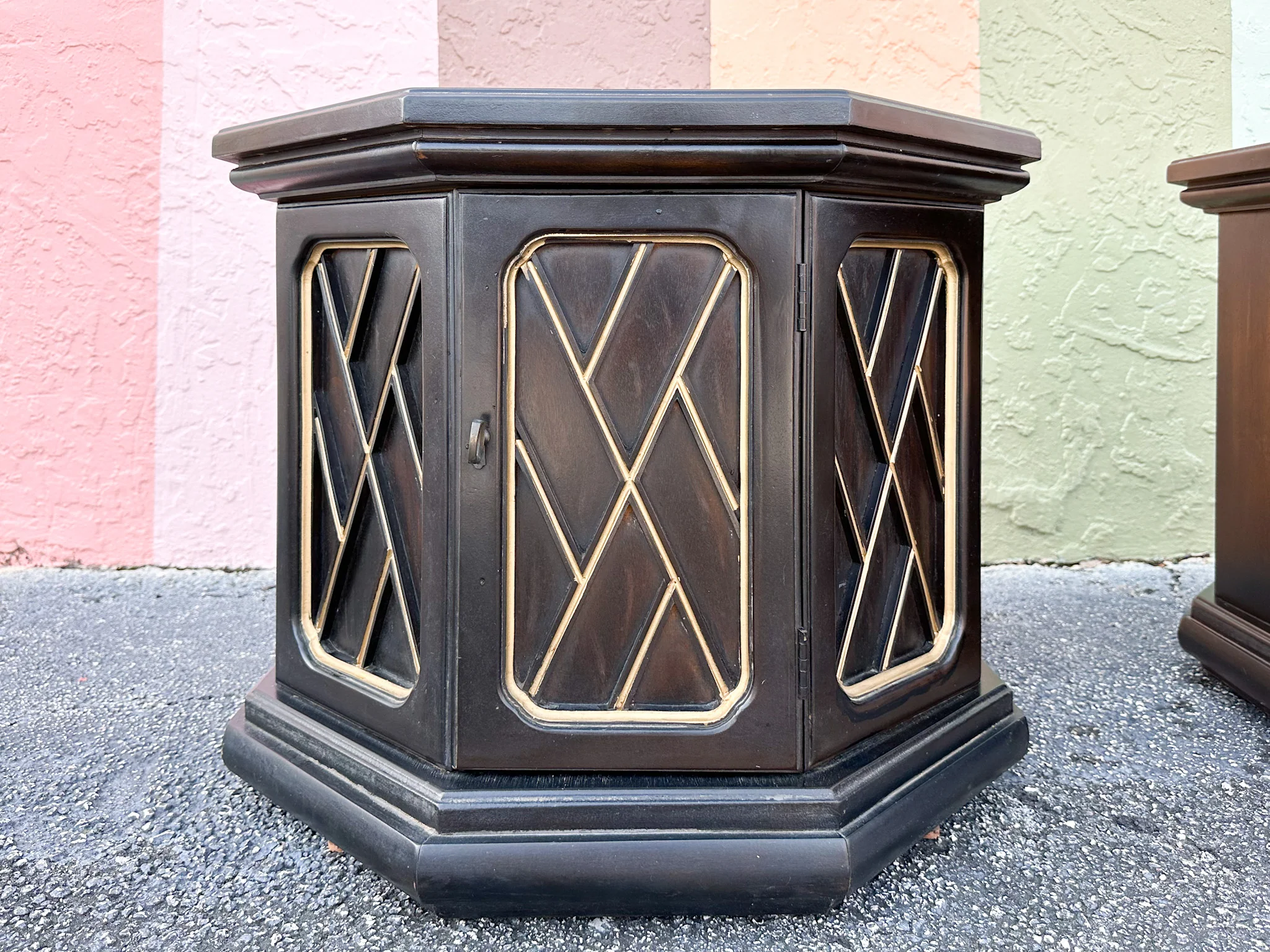 Dorothy Draper Style Chippendale Side Tables - Image 7