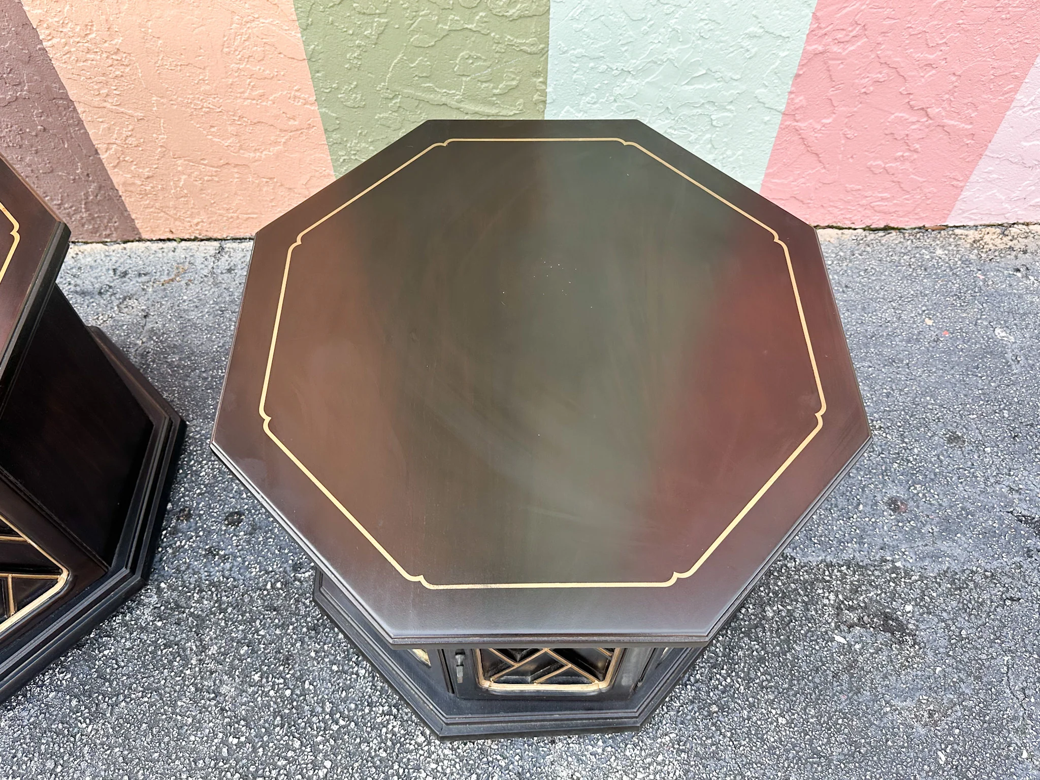 Dorothy Draper Style Chippendale Side Tables - Image 9