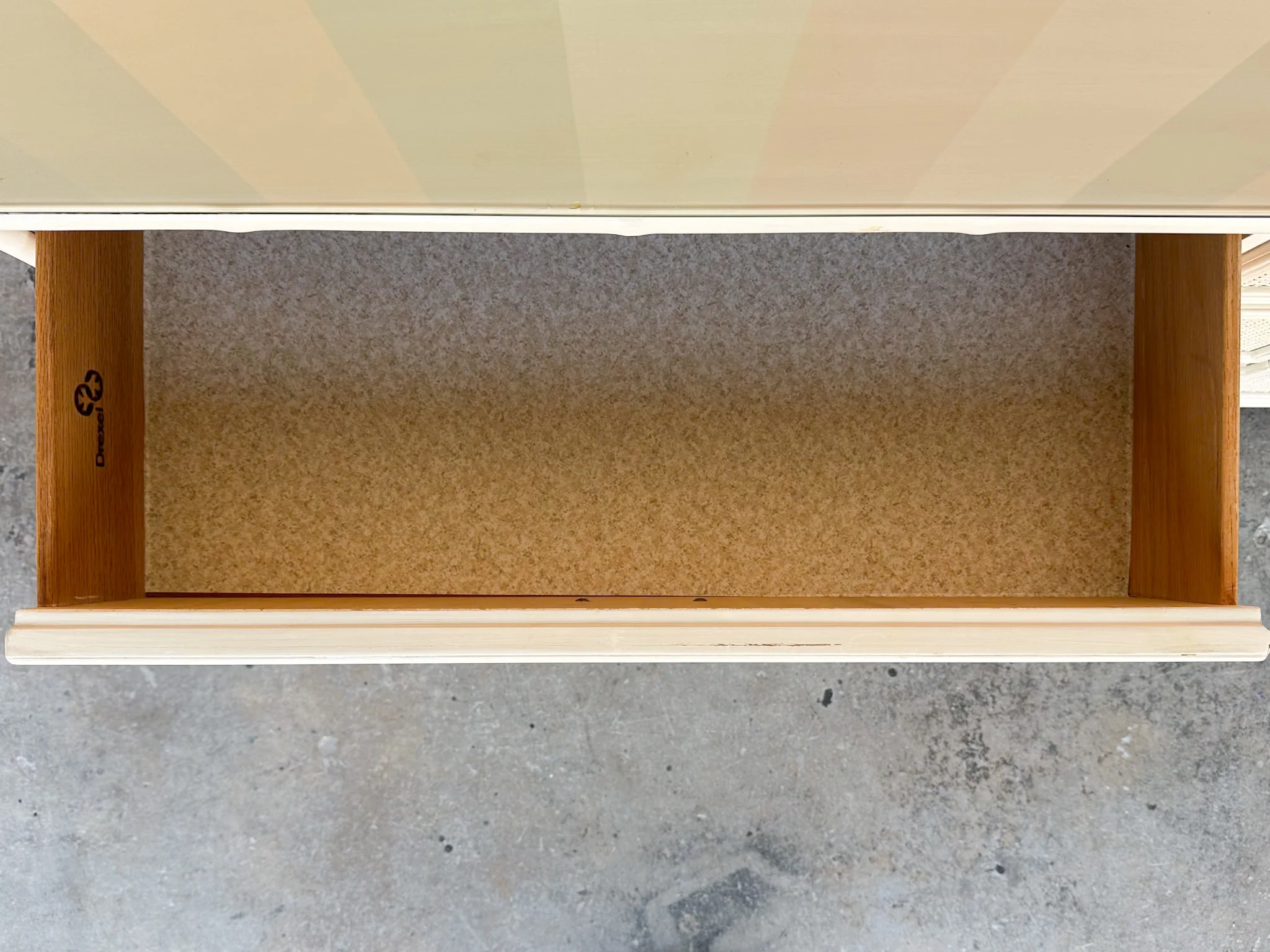 Drexel Campaign Style Rattan Dresser - Image 11