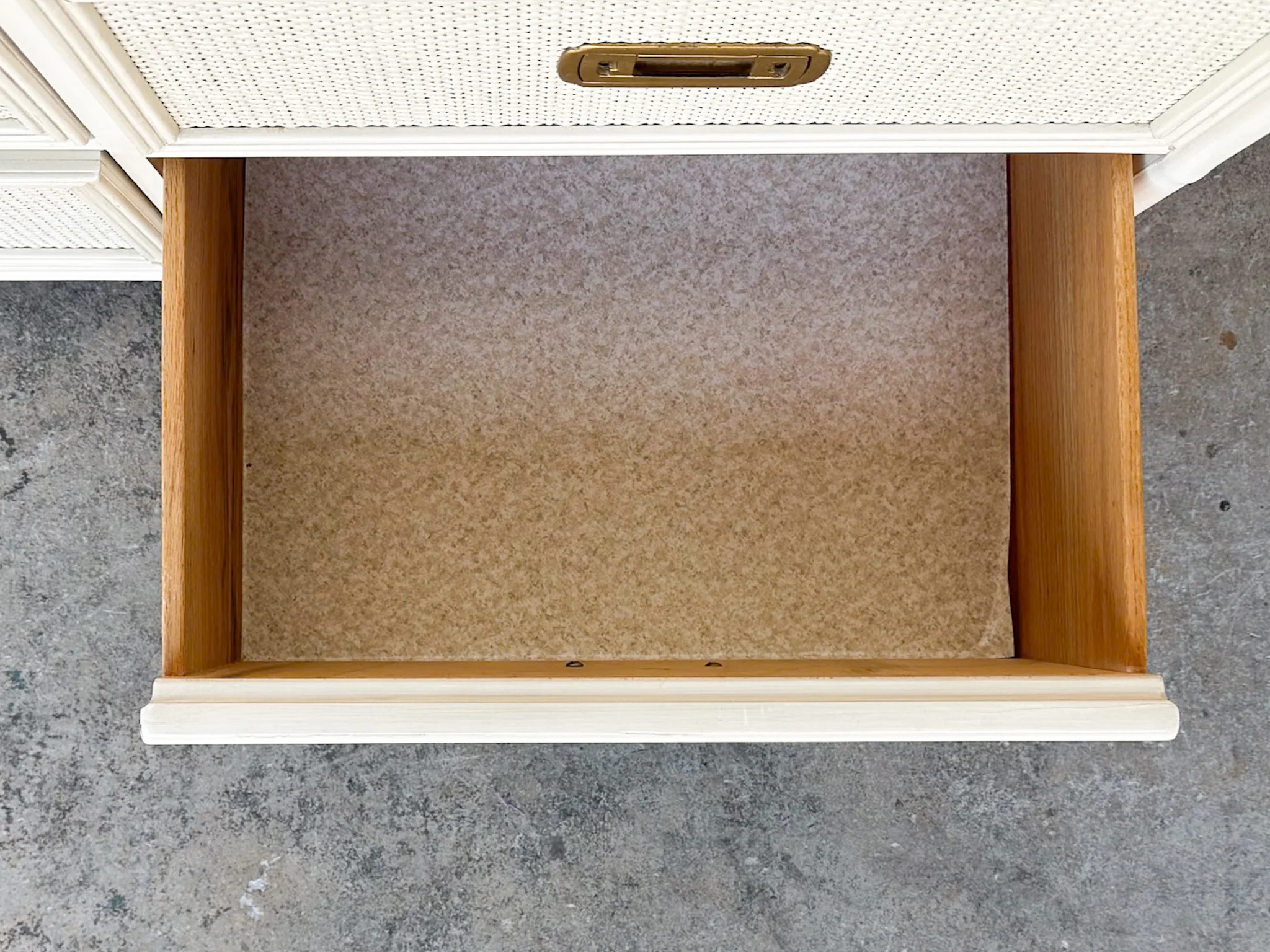 Drexel Campaign Style Rattan Dresser - Image 9